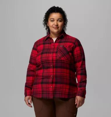Columbia Women's Calico Basin Flannel Long Sleeve Shirt - Plus Size- Product Image
