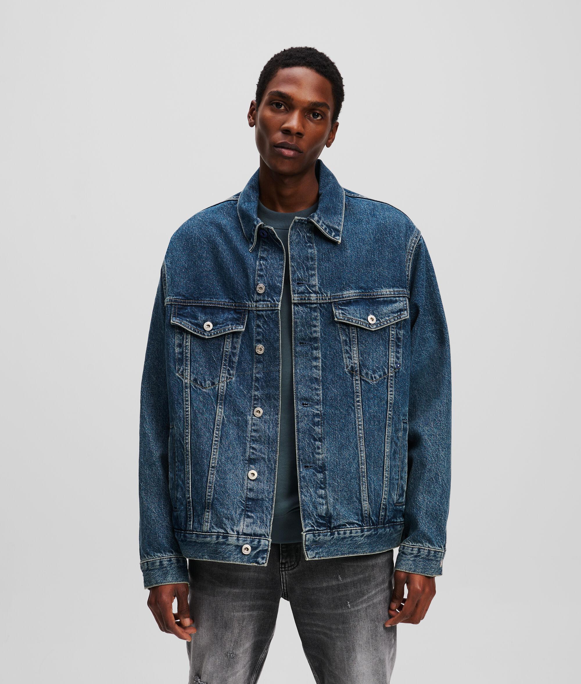 RELAXED-FIT MONOGRAM DENIM JACKET Product Image