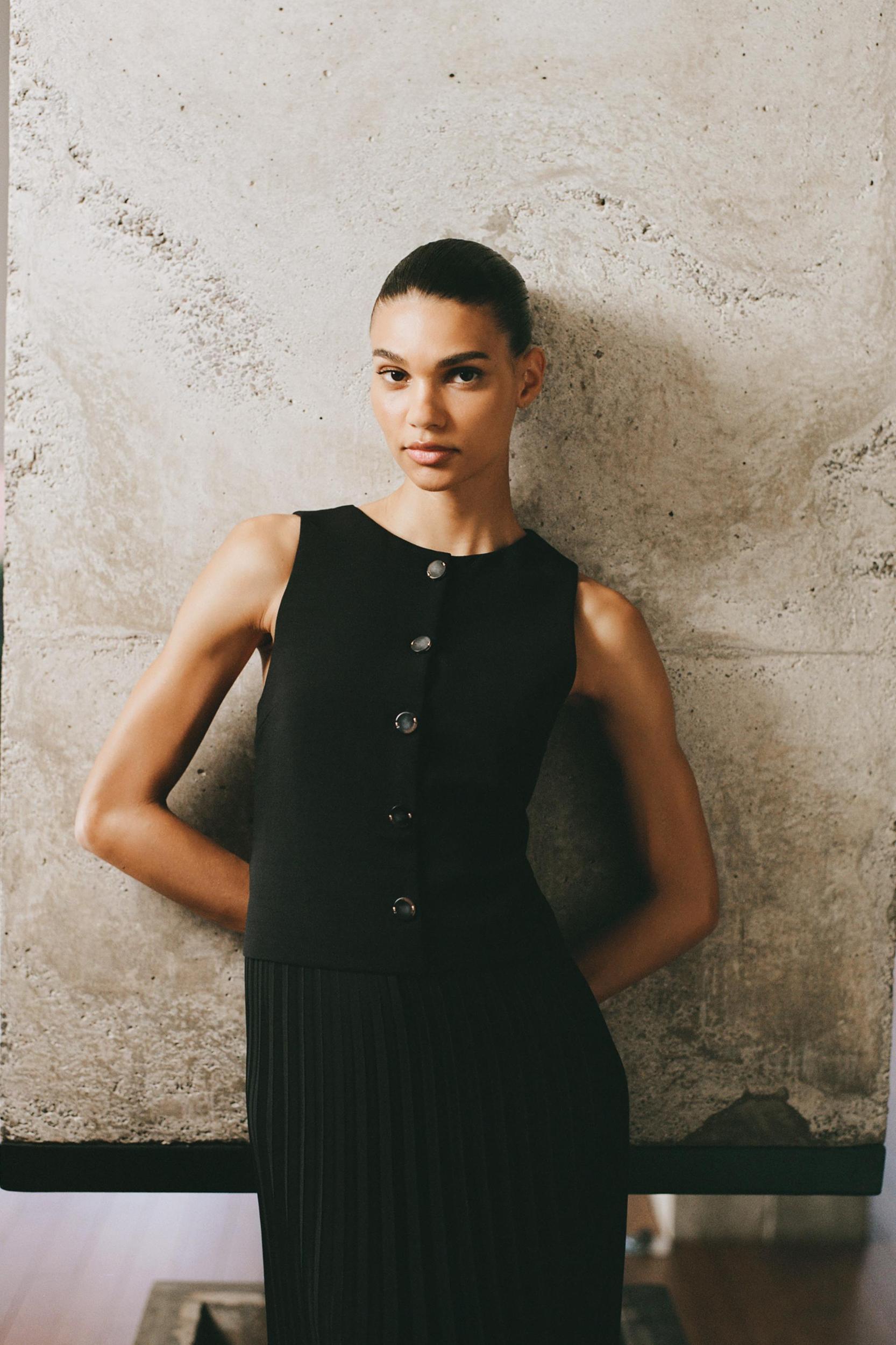 PLEATED COMBINATION DRESS Product Image