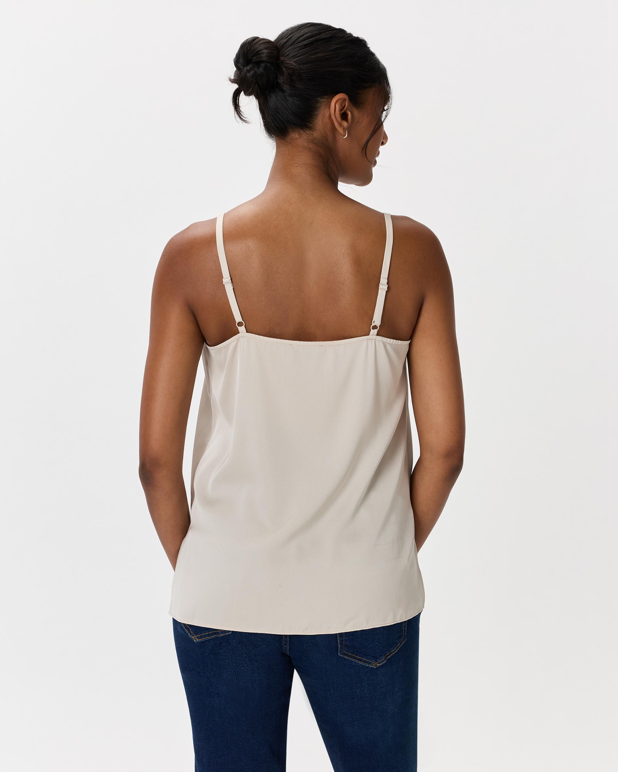 Quince | Women's Washable Stretch Silk V-Neck Maternity Cami Mulberry Silk Product Image