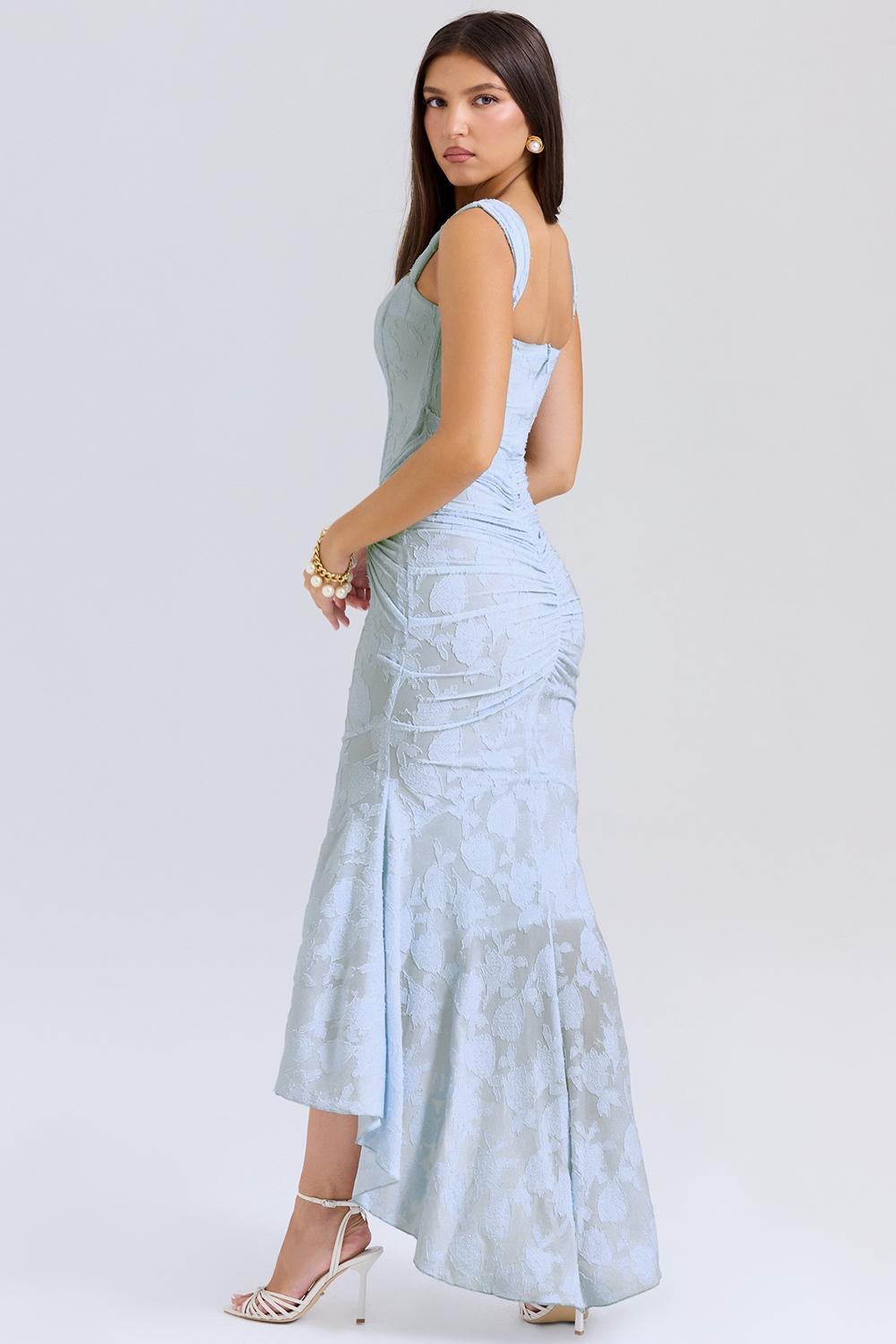 Cesca  bluebell floral maxi dress Product Image