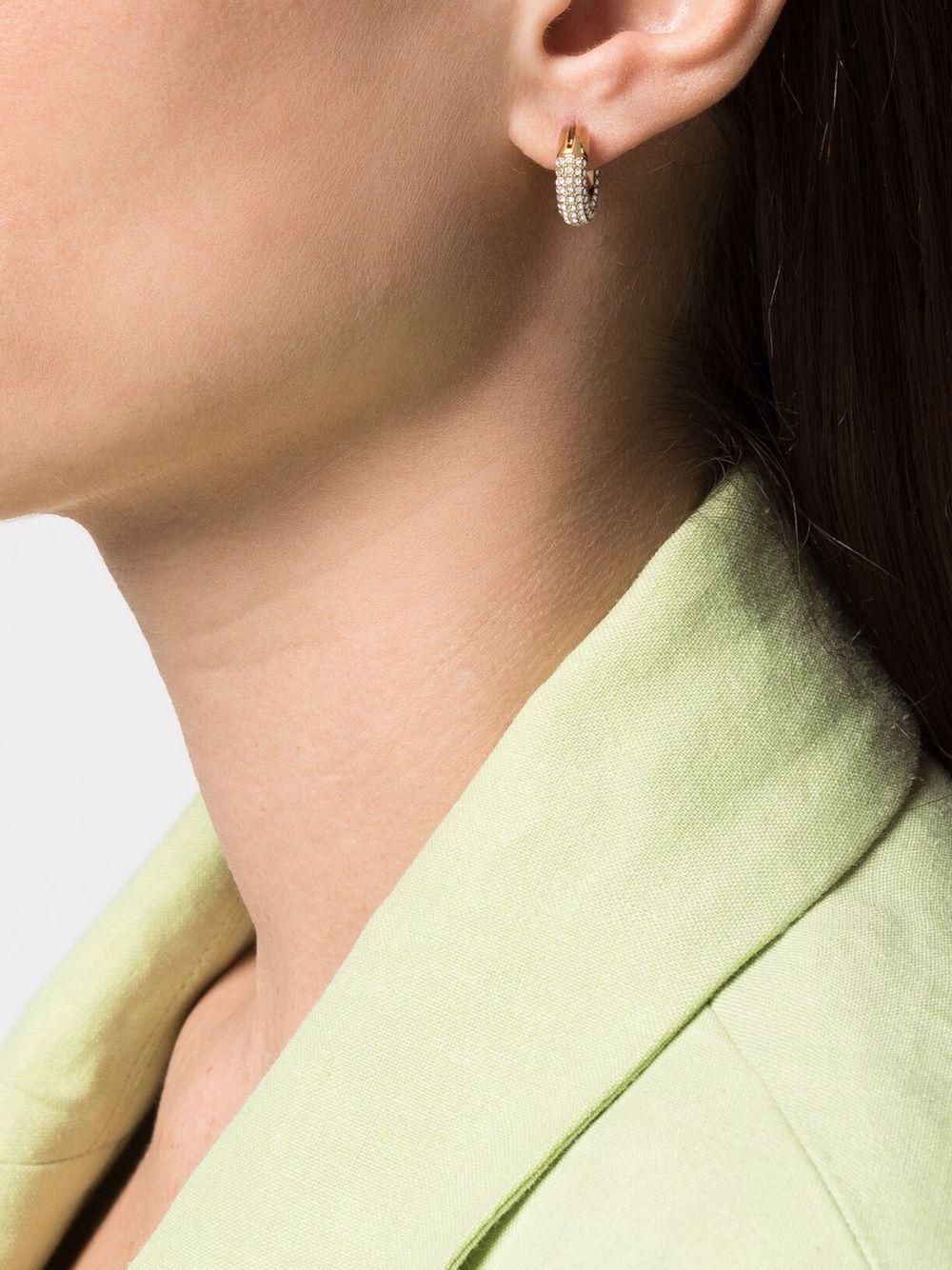 Dextera crystal-embellished hoop earrings Product Image