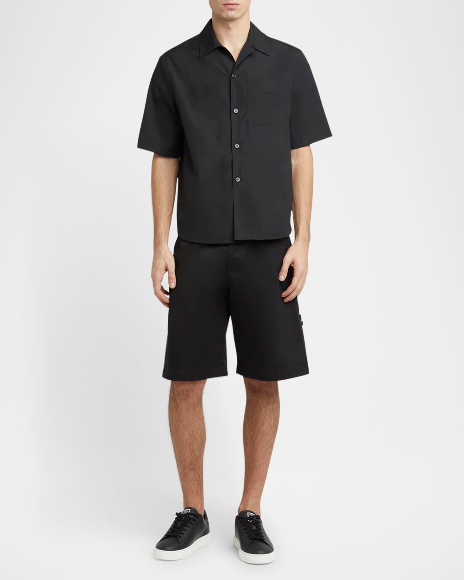 Men's Medusa Cameo Poplin Sport Shirt Product Image