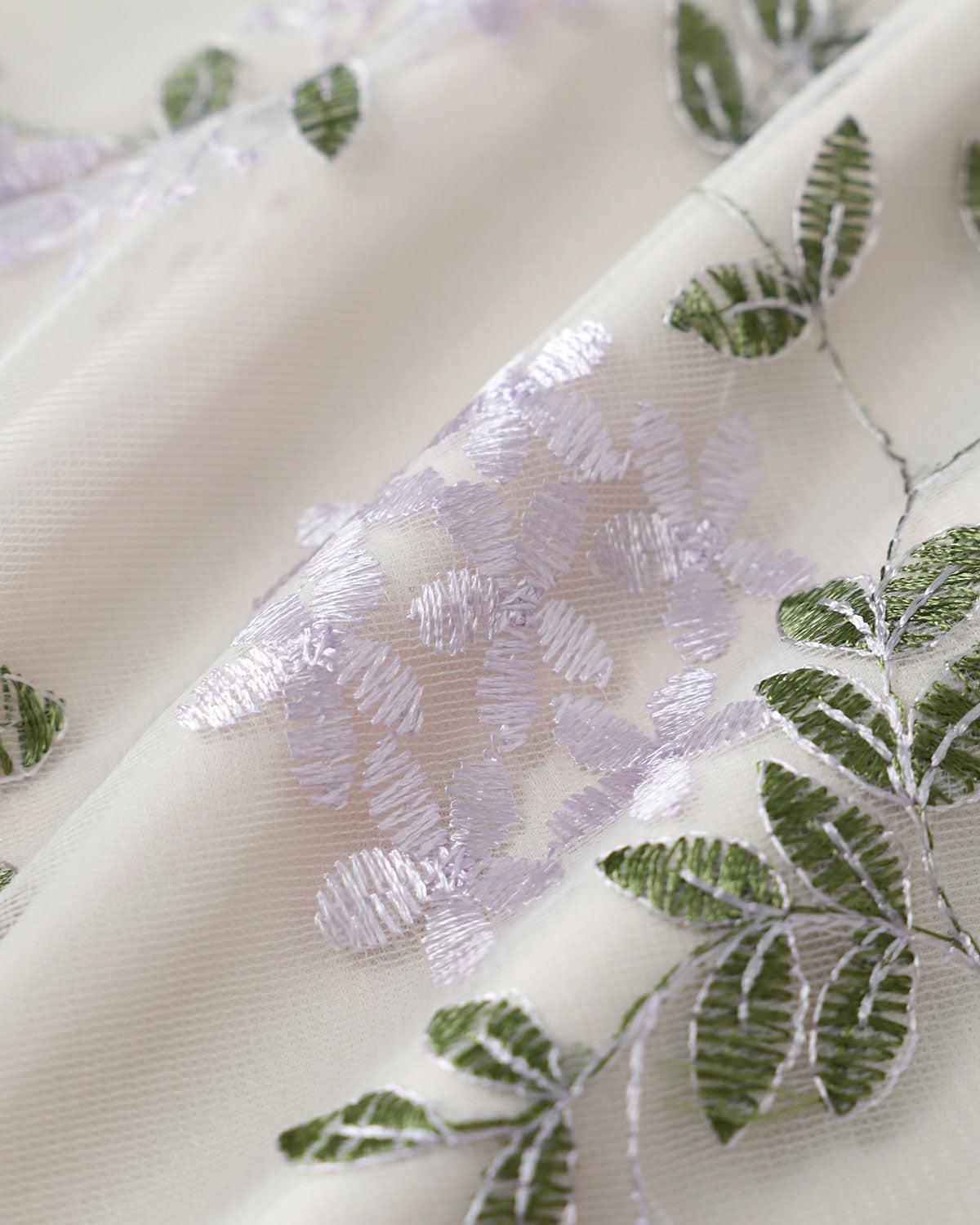 Beige Square Neck Embroidery Slit Slip Mini Dress Product Image