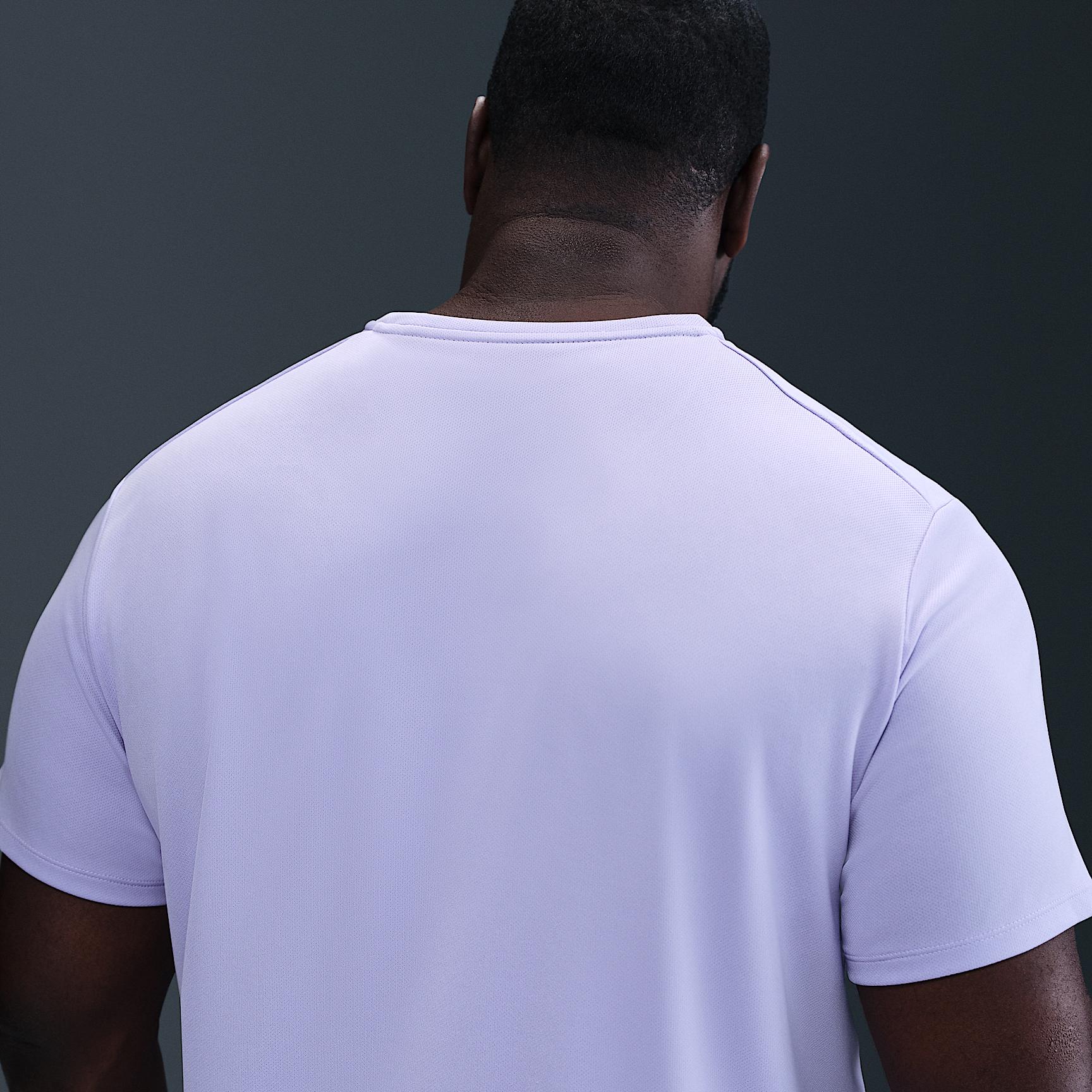 Nike Mens Miler Dri-FIT UV Short-Sleeve Running Top | DV9315-515 Product Image