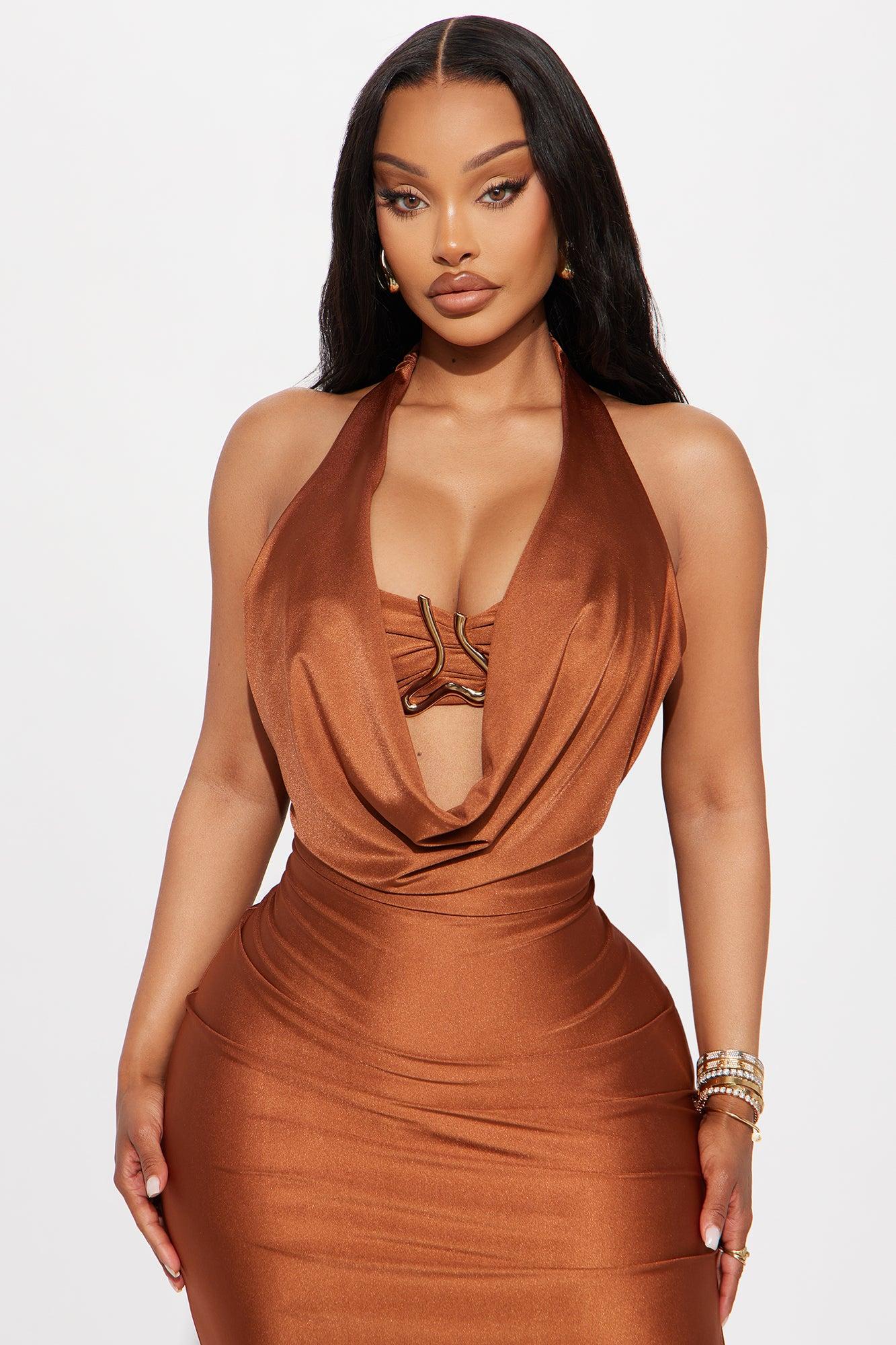 Beach Club Maxi Dress - Copper Product Image