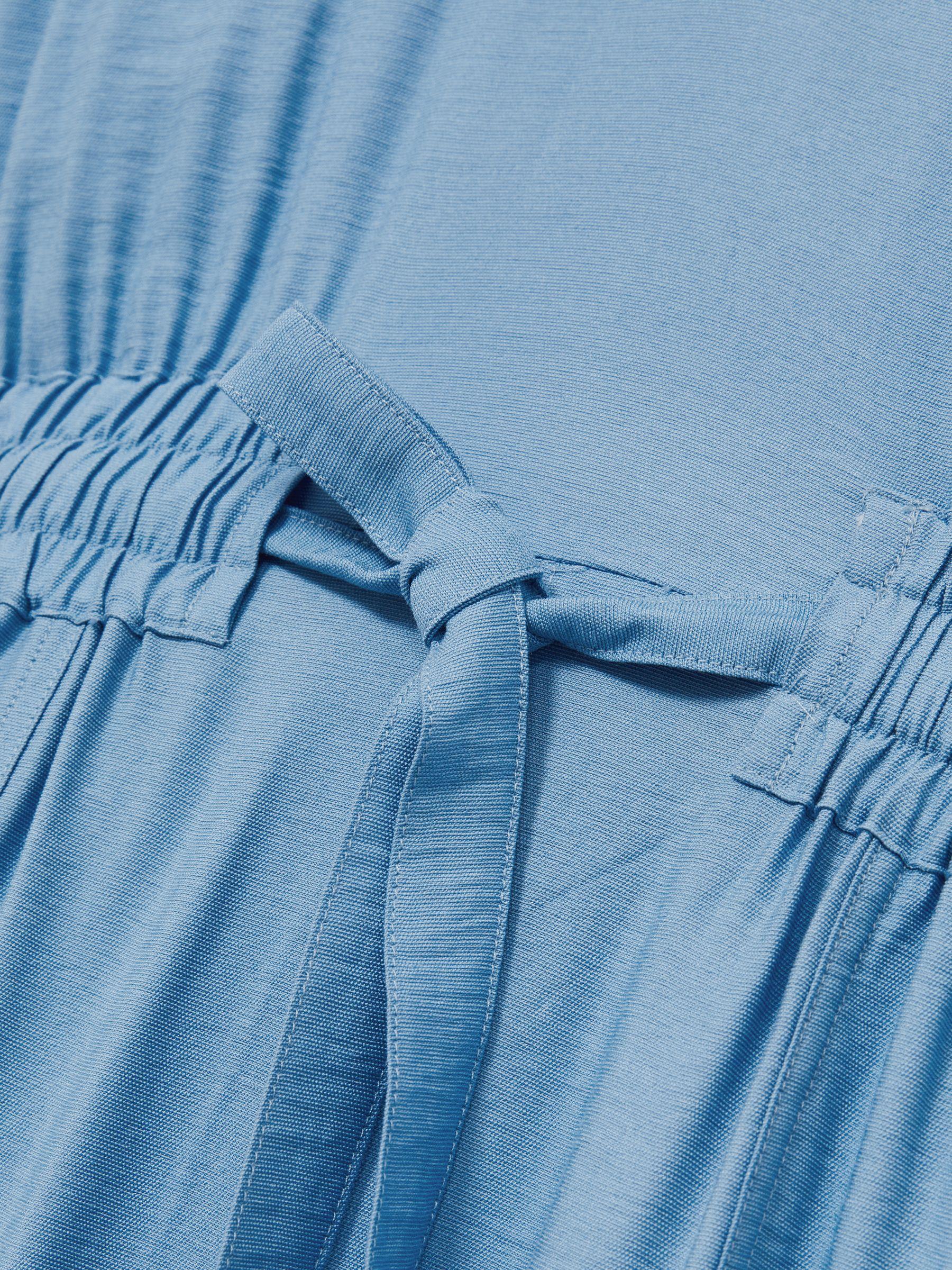 Petite Mid-Rise Straight-Leg Jeans in Mid Blue Product Image