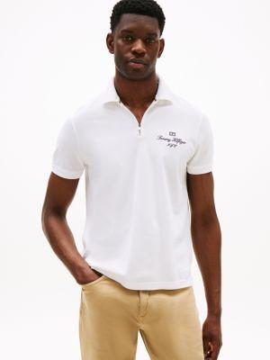 Regular Fit Mercerized Cotton Zip Polo Product Image