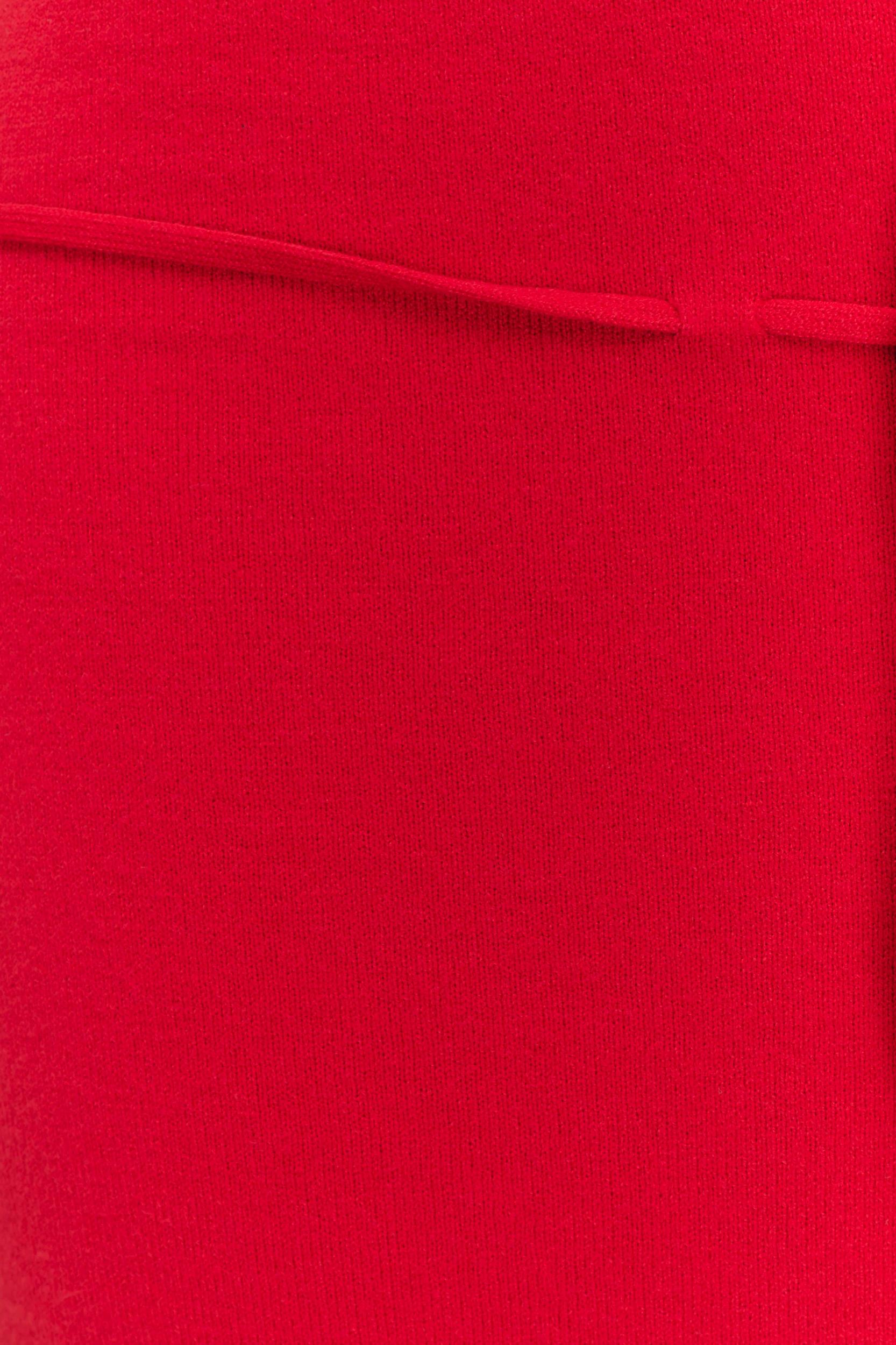 Polly Off Shoulder Long Sleeve Knit Top - Red Product Image