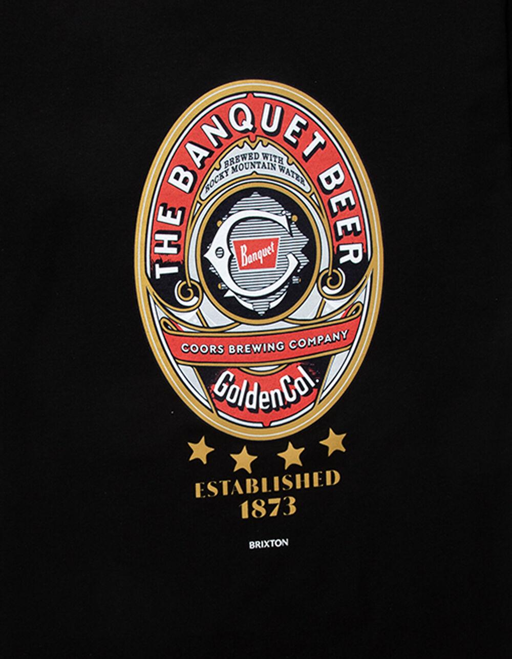 BRIXTON x Coors Banquet Mens Tee - BLACK Product Image