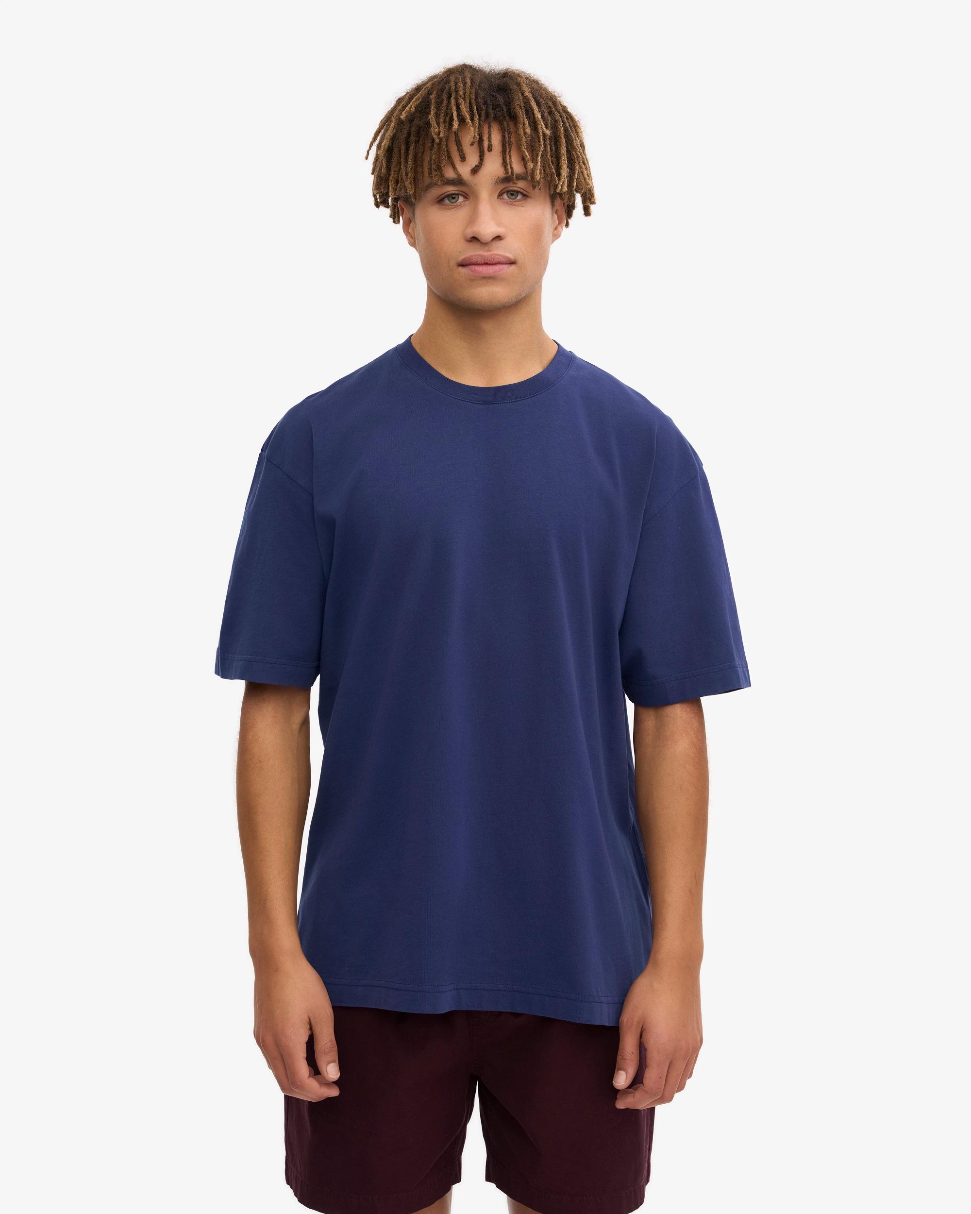 Theory Bron Cotton Polo in Baby Blue Product Image