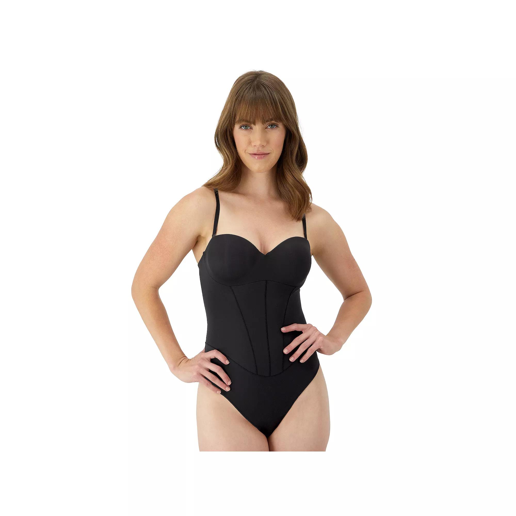Maidenform Firm Control Shapewear Tummy Shaping Multiway Thong Bodysuit DMS131, Women's,  Product Image
