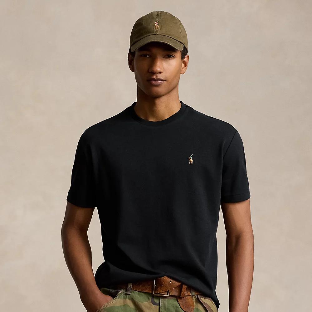 POLO RALPH LAUREN Classic Fit Soft Cotton Crewneck T-shirt In Polo Black Product Image