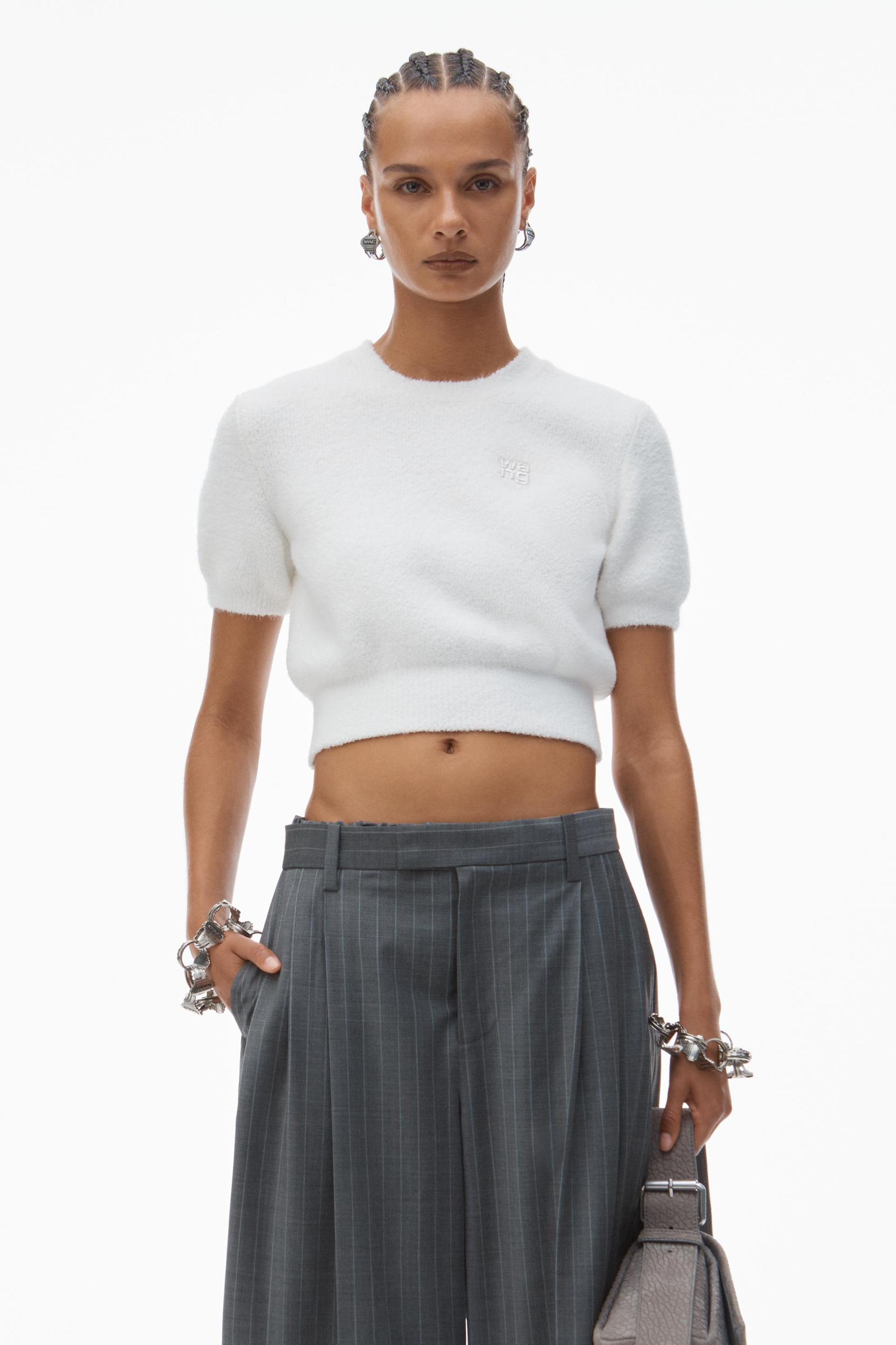 Logo Cropped Sweater Tee Product Image