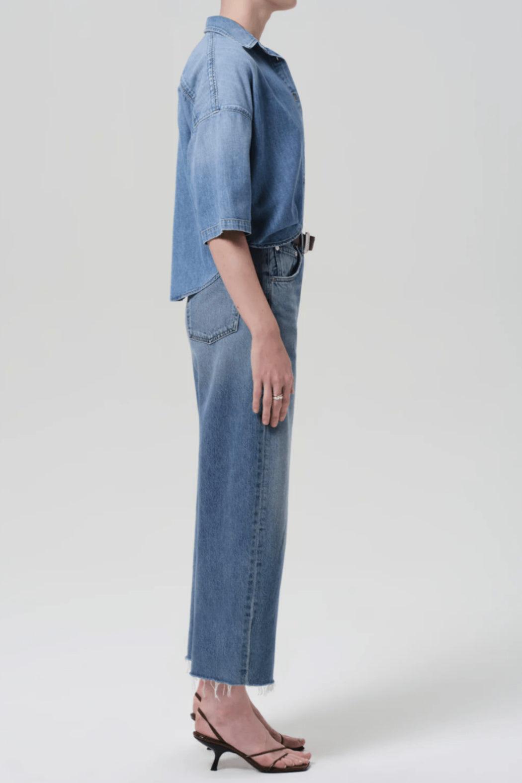 Ayla Raw-Hem Crop Product Image