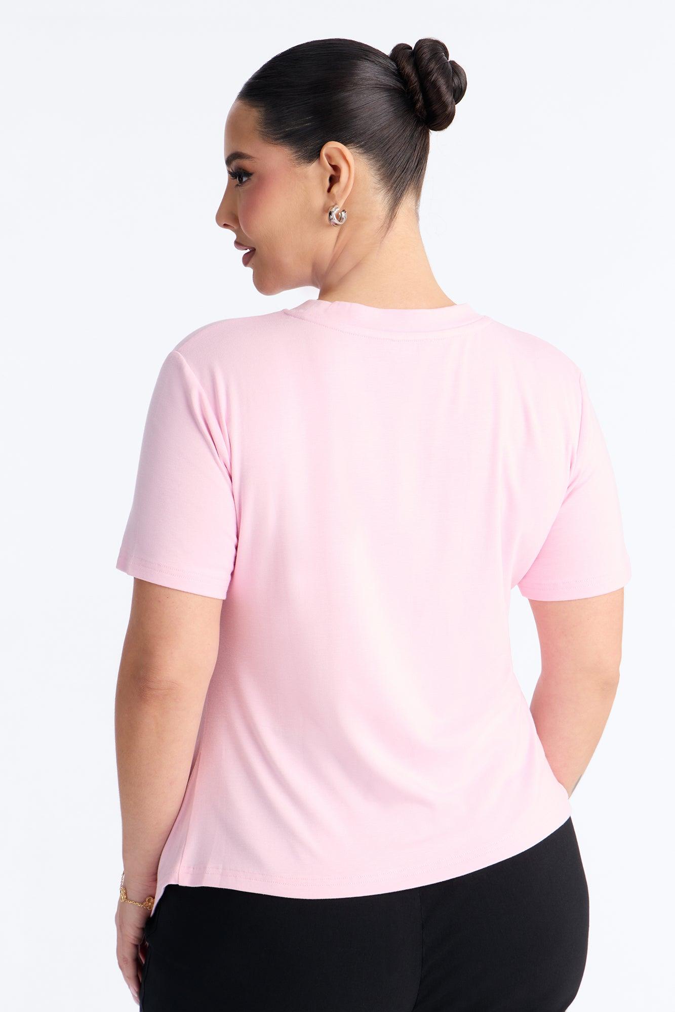 Take Control Asymmetrical Top - Pink Female Product Image