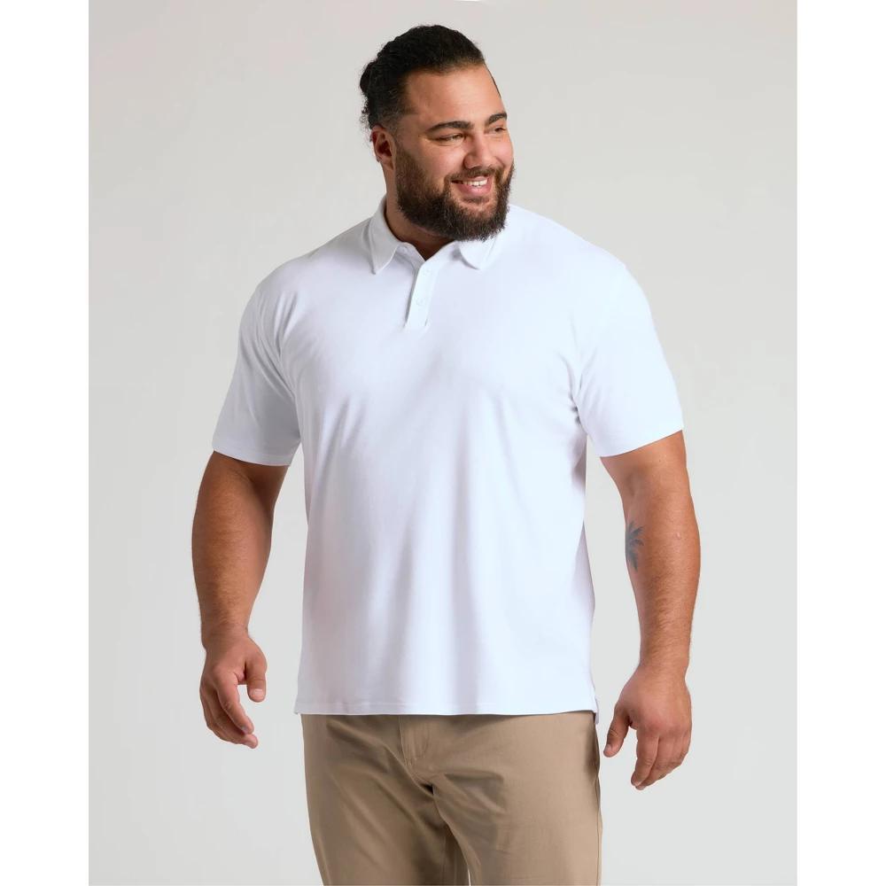 True Classic Men's Short Sleeve Collar Neck Pima Polo Shirt Product Image