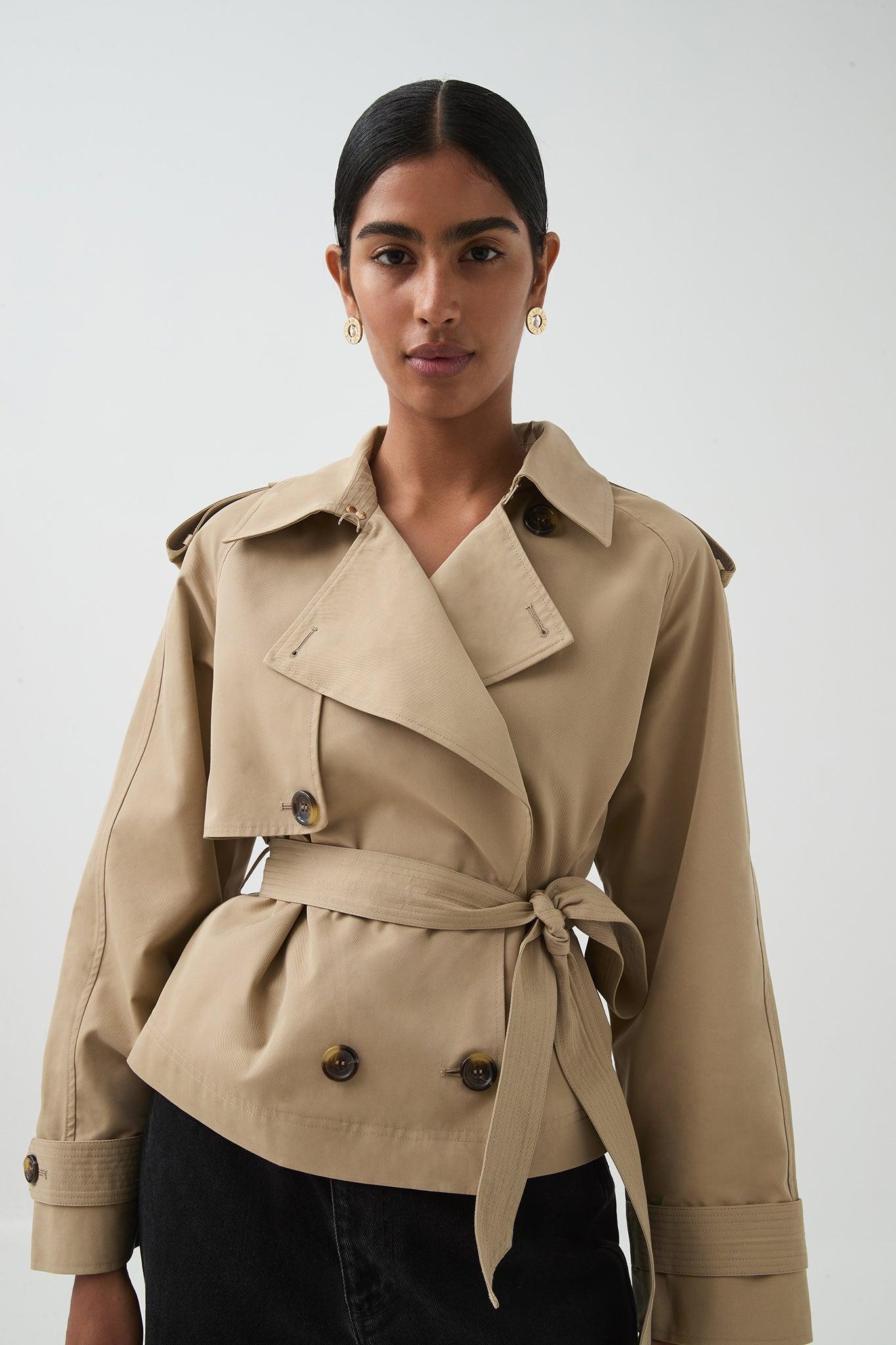 Mineral Cropped Trench Product Image