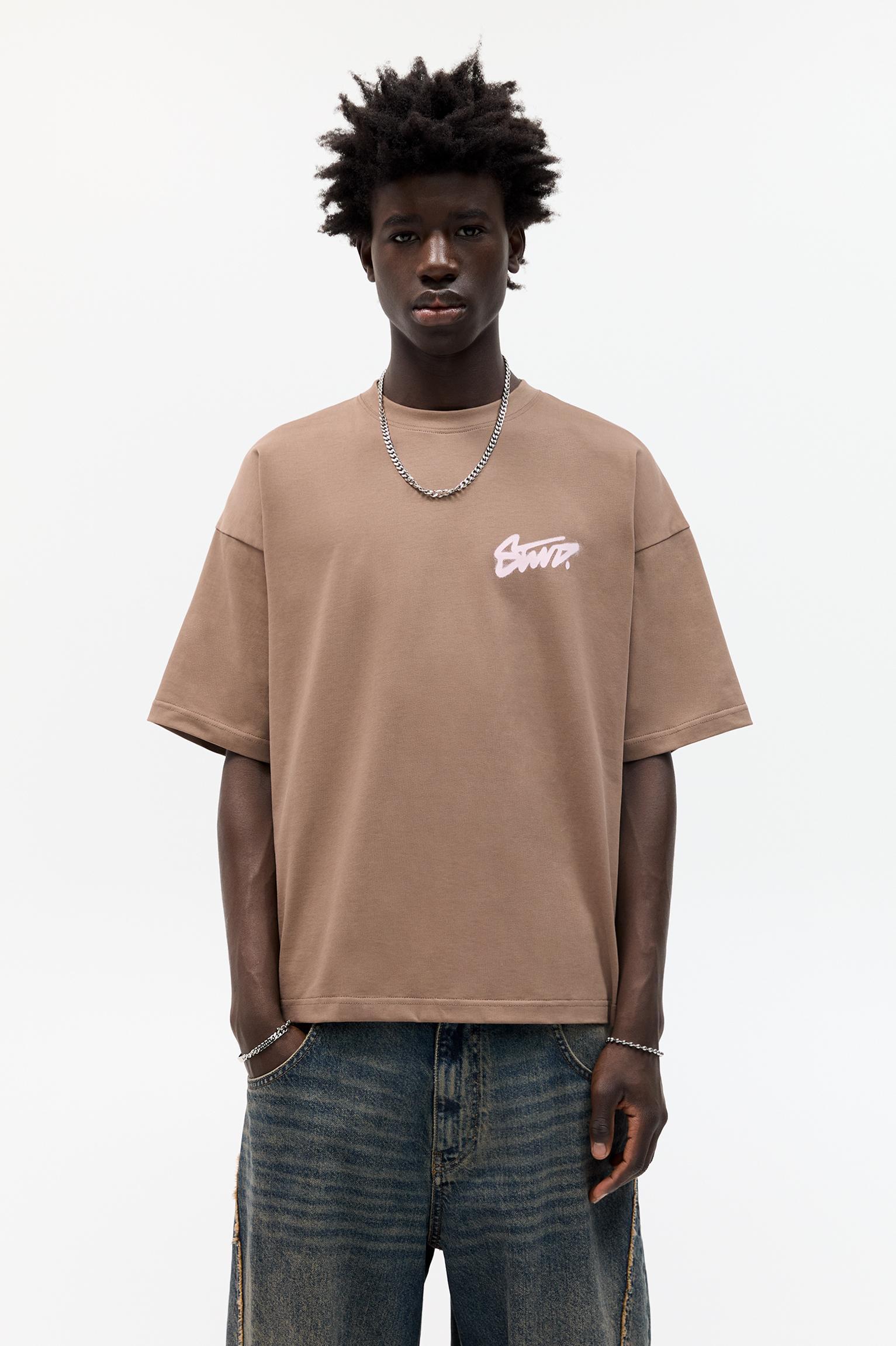 STWD short sleeve T-shirt with graffiti graphic Product Image