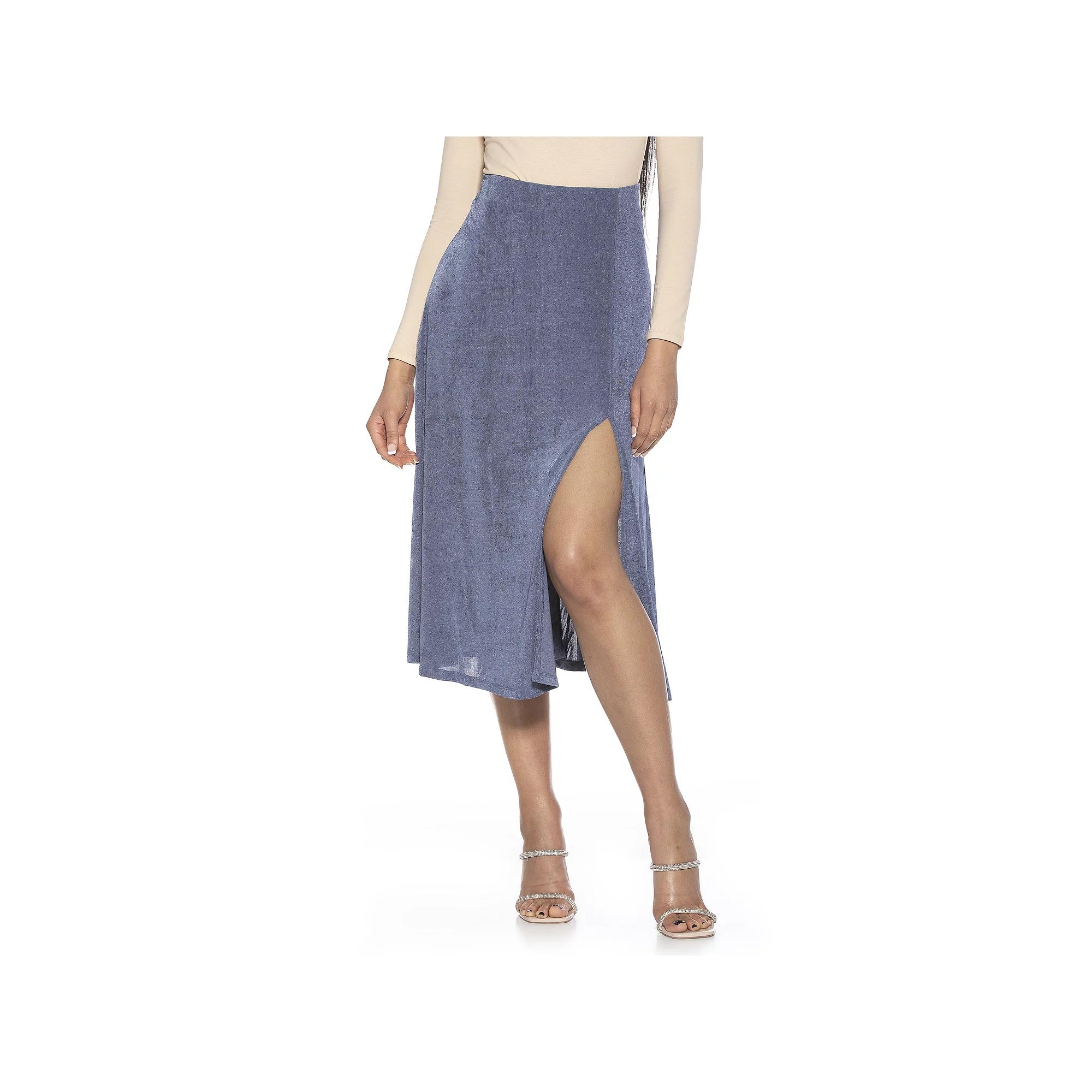 Women's ALEXIA ADMOR Slit Midi Full Skirt,  Product Image