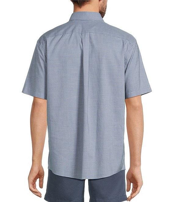 Gold Label Roundtree & Yorke Non-Iron Short Sleeve Gingham Print Sport Shirt Product Image