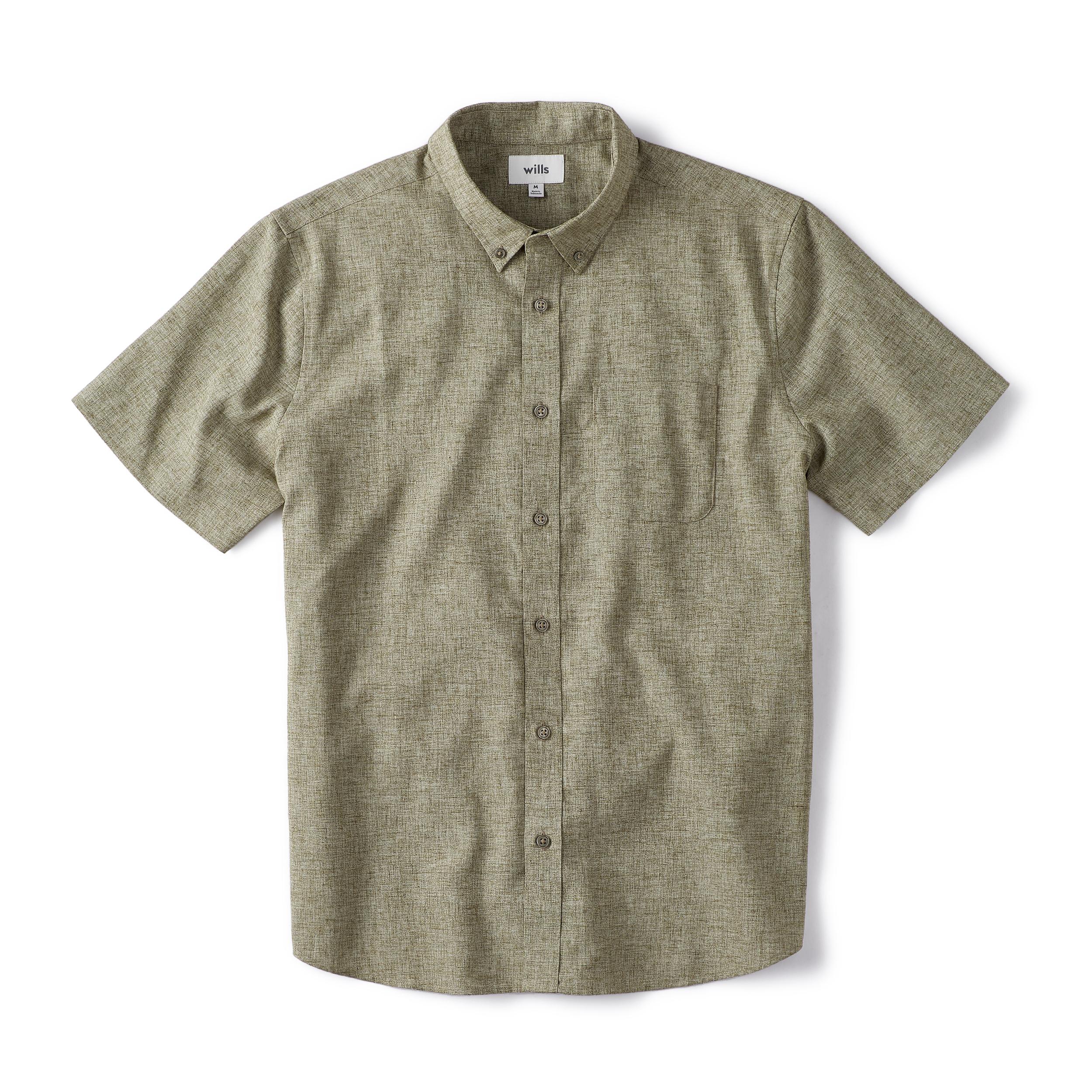 Wrinkle-Free Linen Short Sleeve Shirt Product Image
