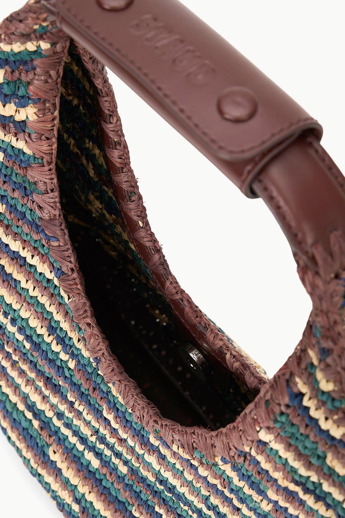 MOON RAFFIA TOTE BAG | MIXED RAFFIA Product Image