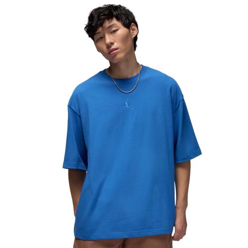 Jordan Mens Jordan Brooklyn Oversized T-Shirt - Mens Black/Blue Product Image