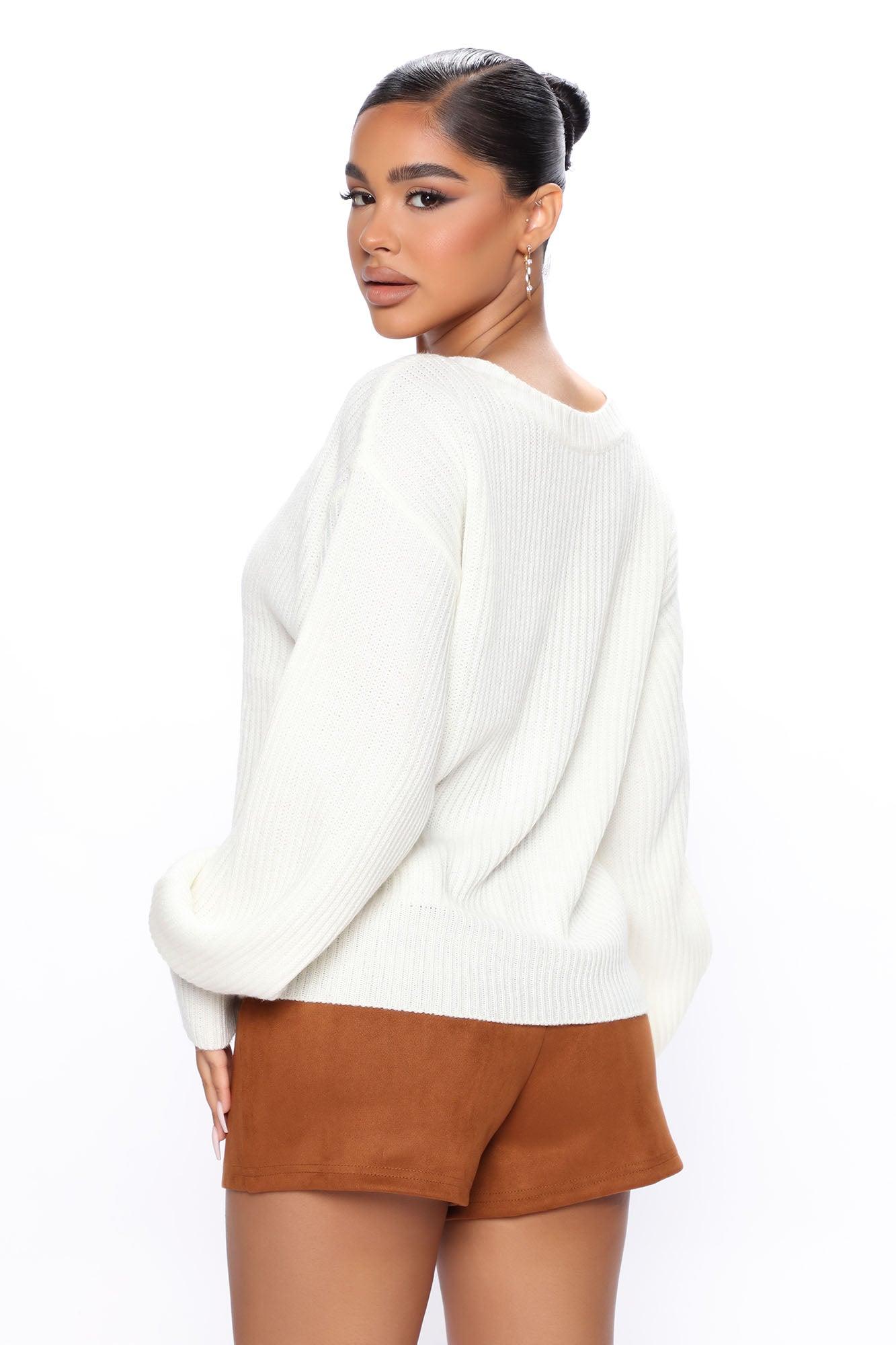 Stop And Stare Sweater - Ivory Female Product Image