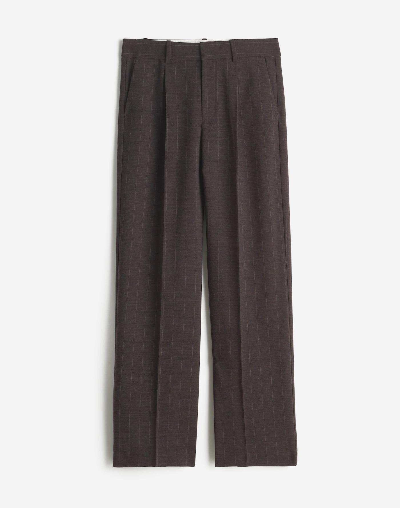 Slouchy Straight Pants in Stripe Product Image