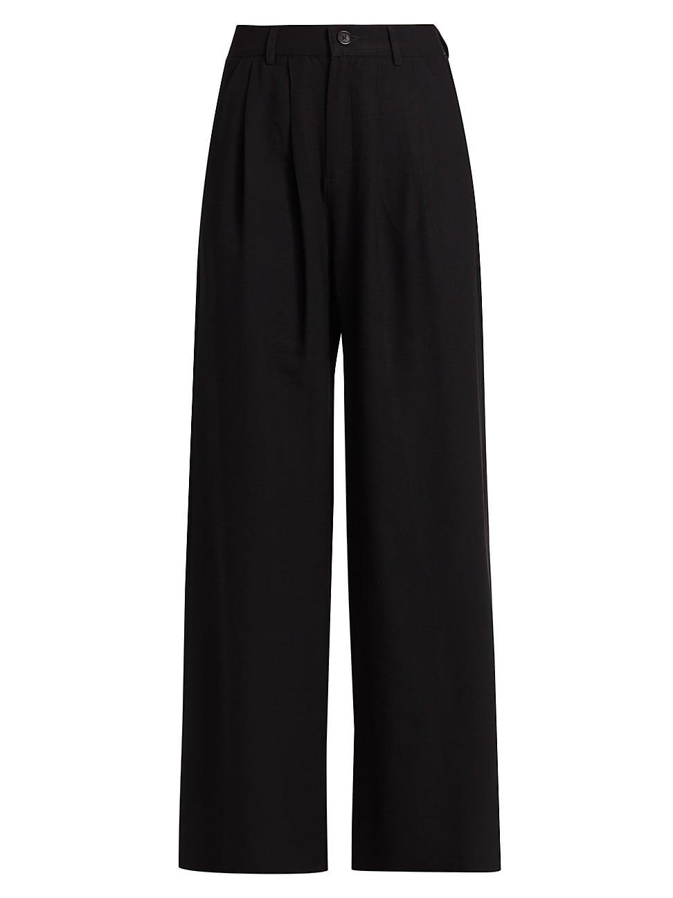 Womens Fabi Pleated Straight Pants Product Image