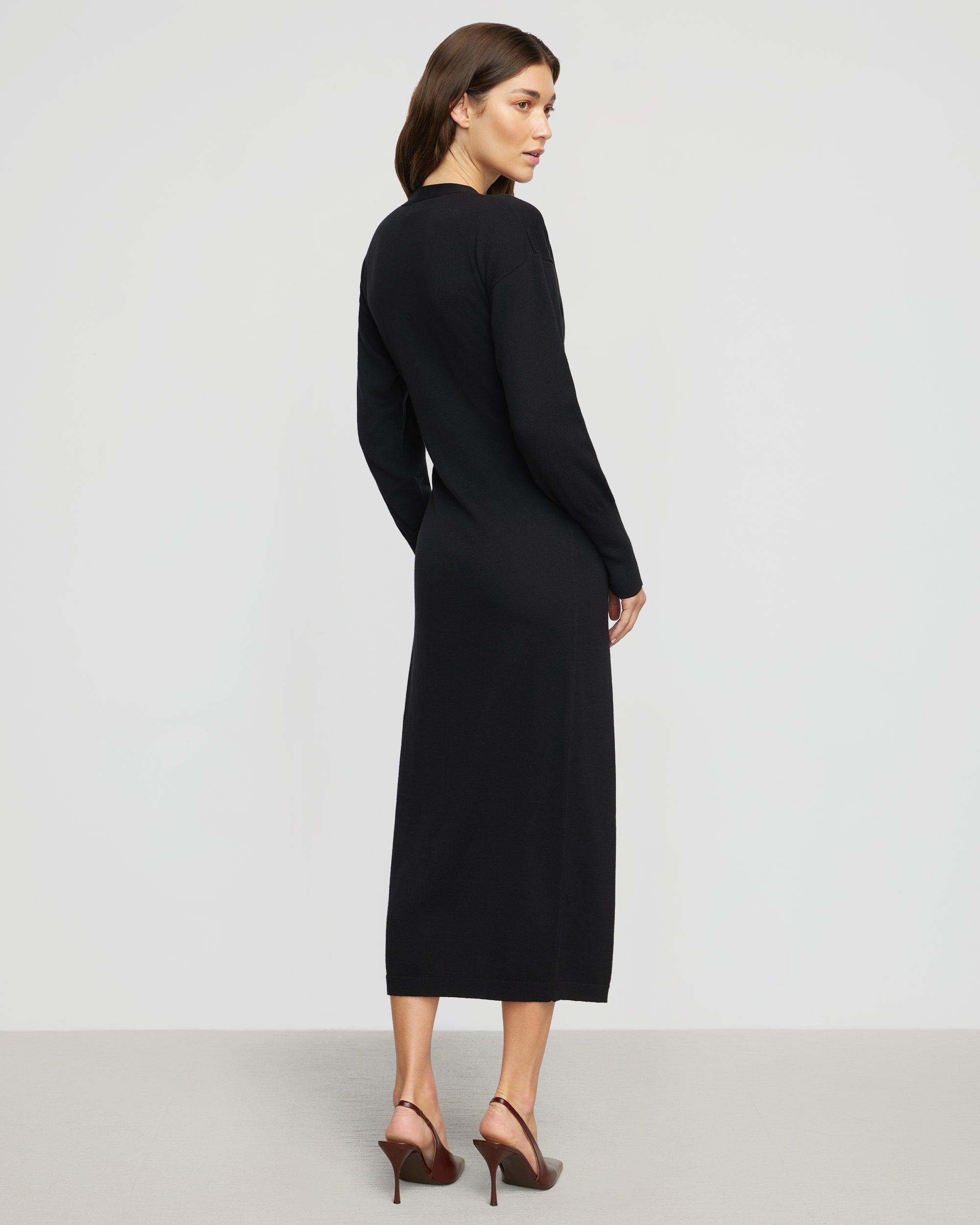 Linden Front-Wrap Sweater Dress Product Image