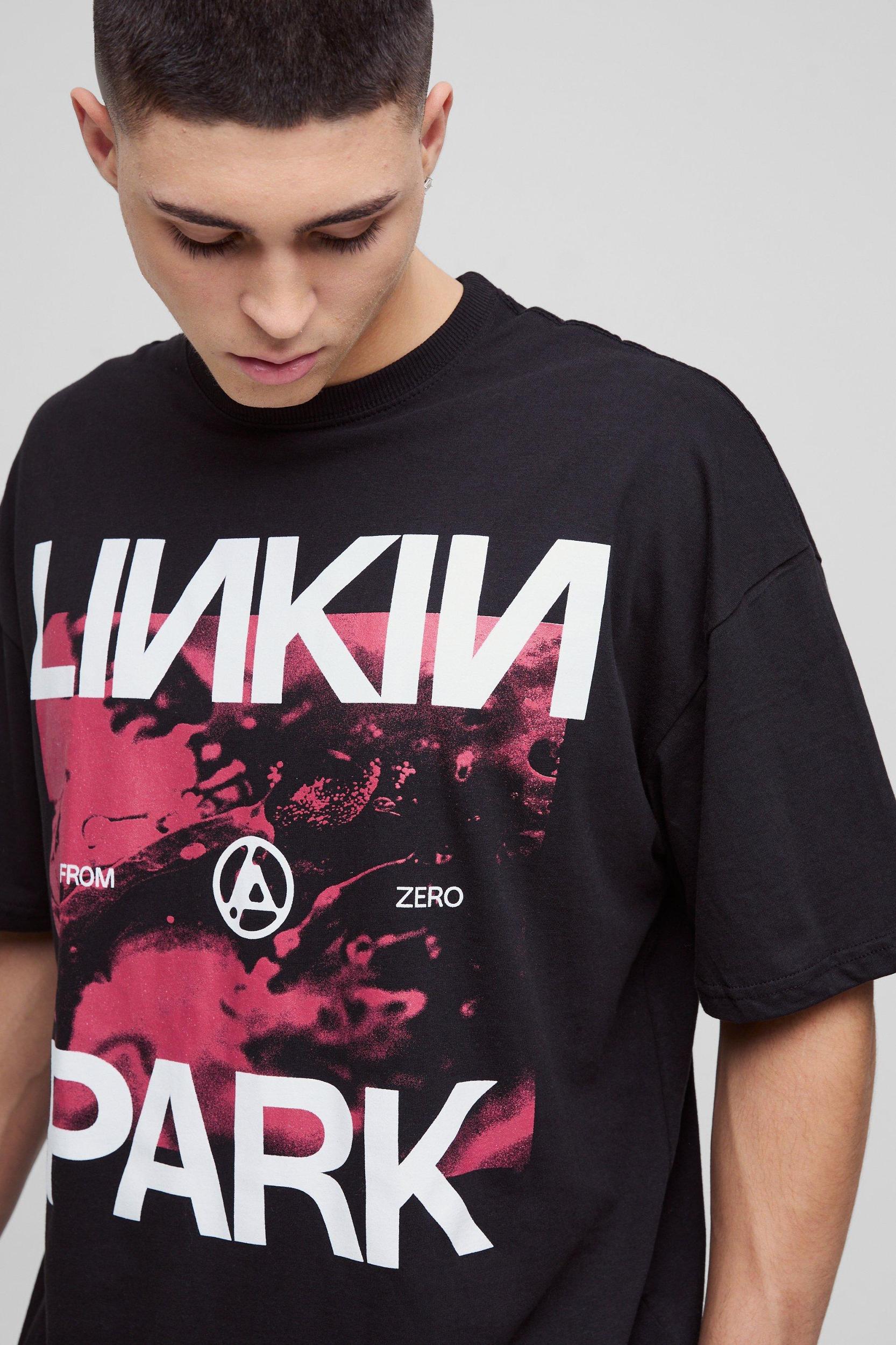 Oversized Linkin Park Band License T-Shirt | boohooMAN USA Product Image