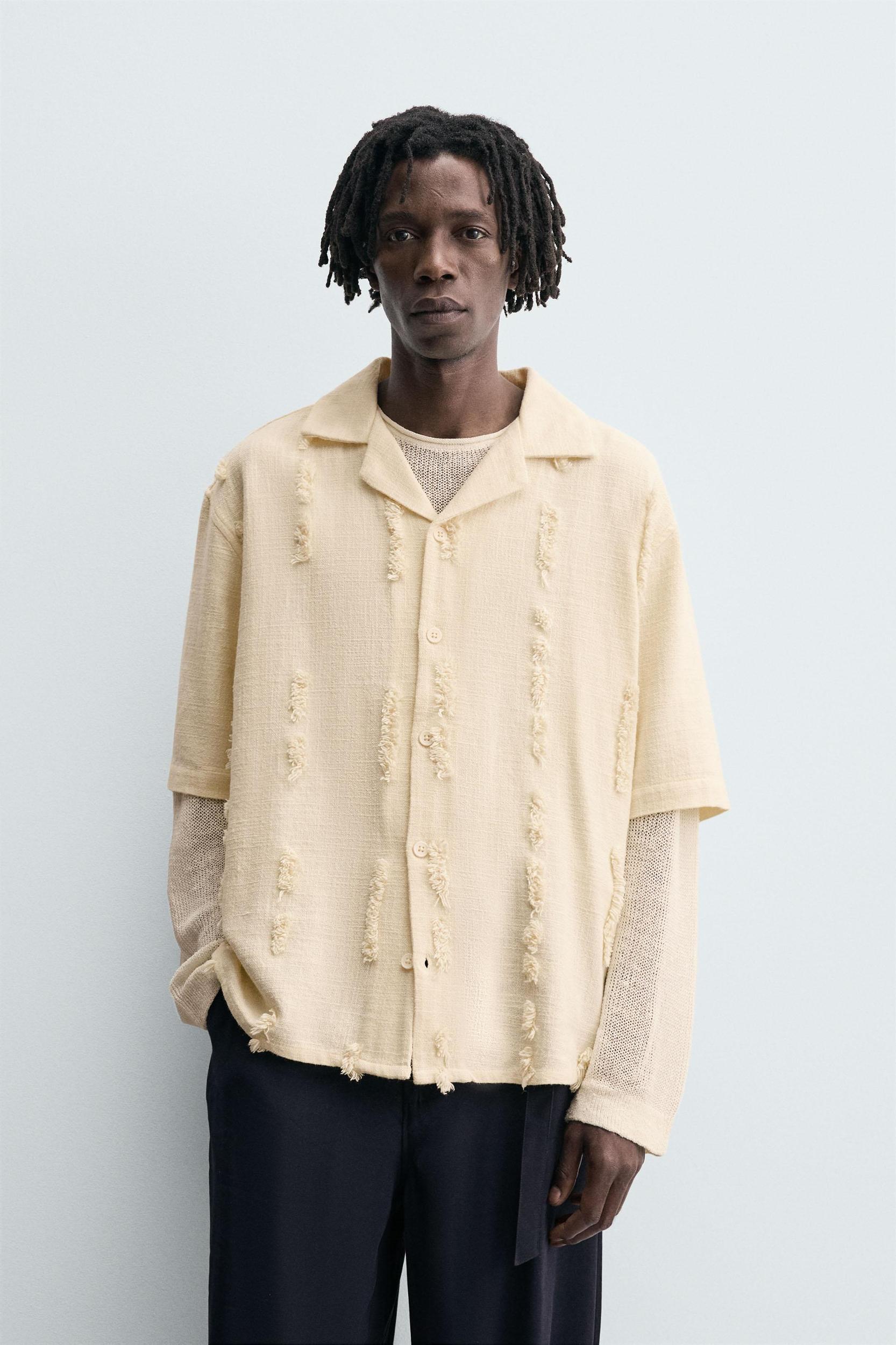 RAISED EMBROIDERY SHIRT Product Image