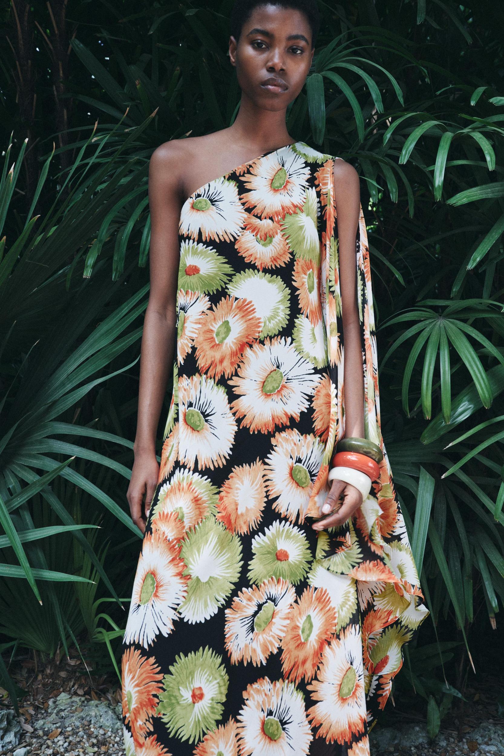 ZW COLLECTION ASYMMETRIC FLORAL PRINT DRESS Product Image