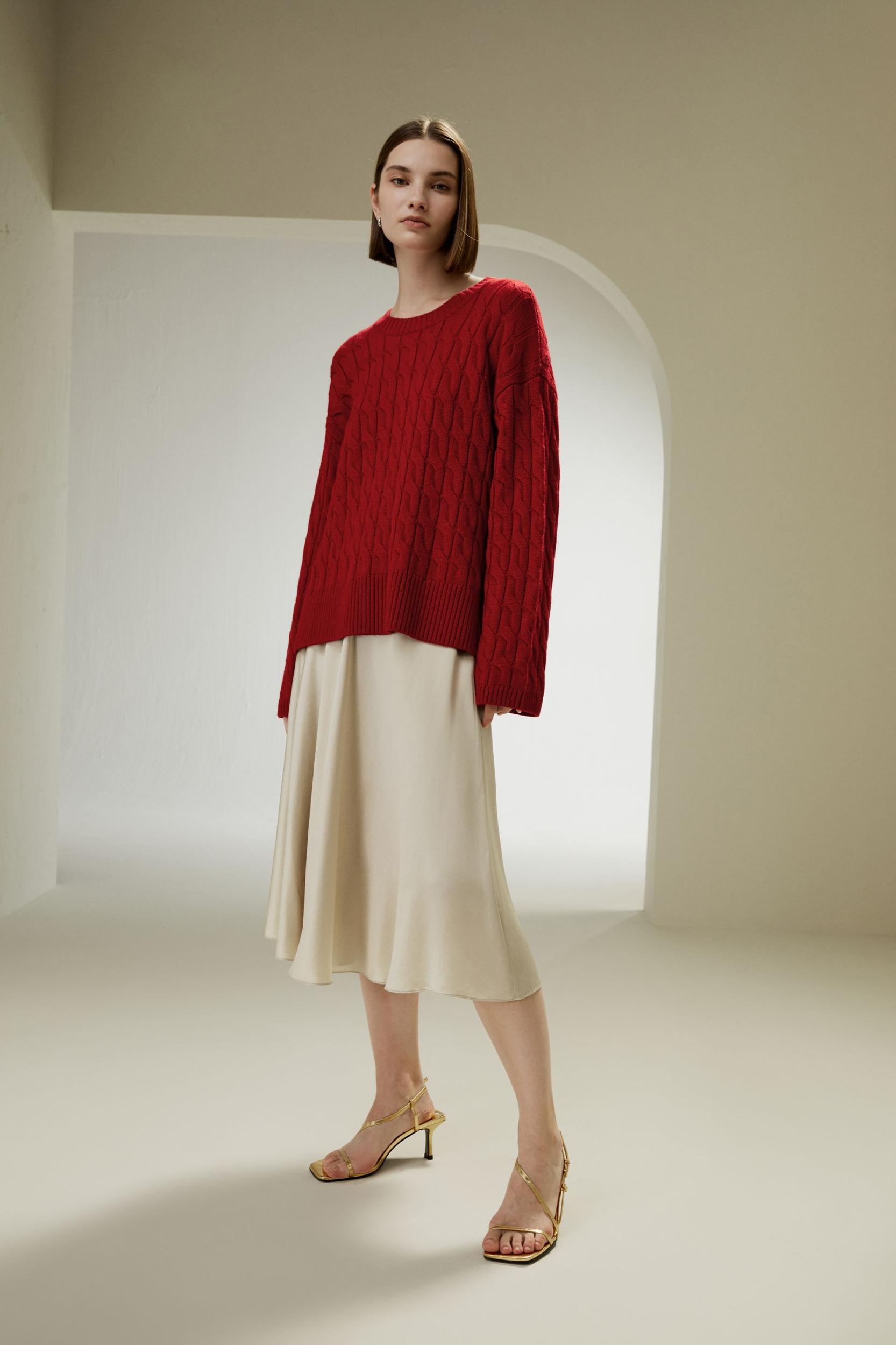 Ultrafine Merino Wool Crewneck Sweater Product Image