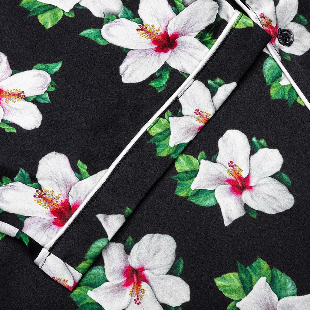 Howard Hawaiian Silk Shirt - Black Male Product Image