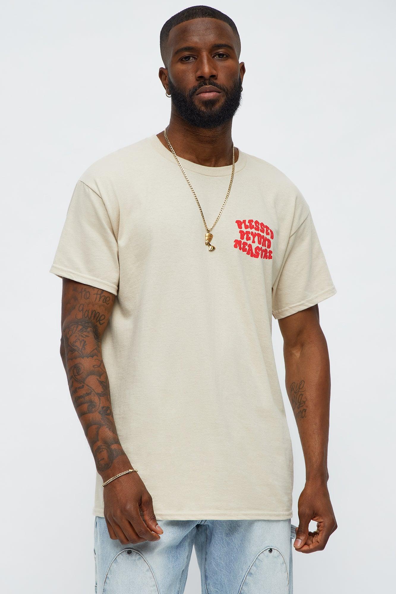 Blessed Beyond Pleasure Short Sleeve Tee - Sand Male Product Image