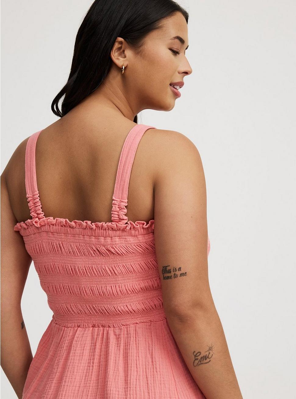 Midi Pucker Gauze Dress Product Image