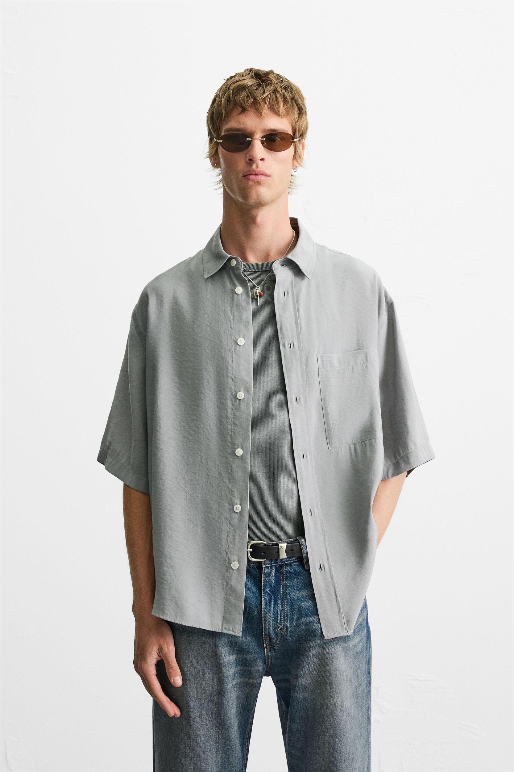 RELAXED FIT FLOWY SHIRT Product Image