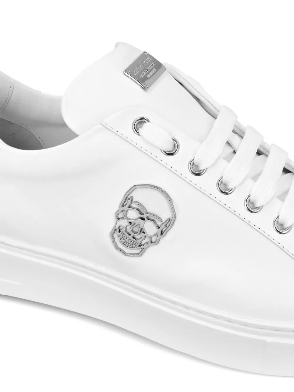 lace-up leather trainers  Product Image