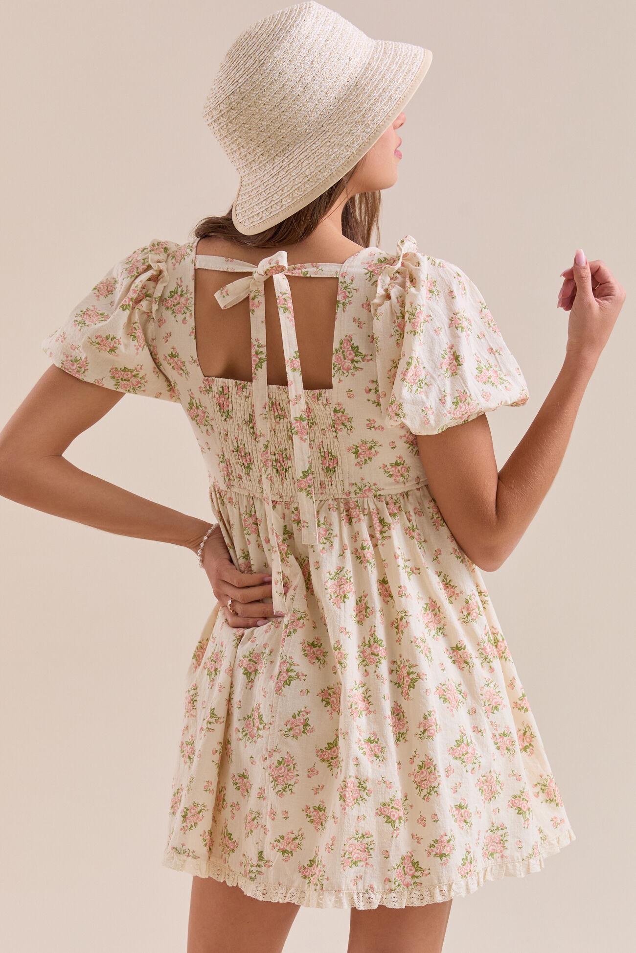 Lily Floral Mini Dress Product Image