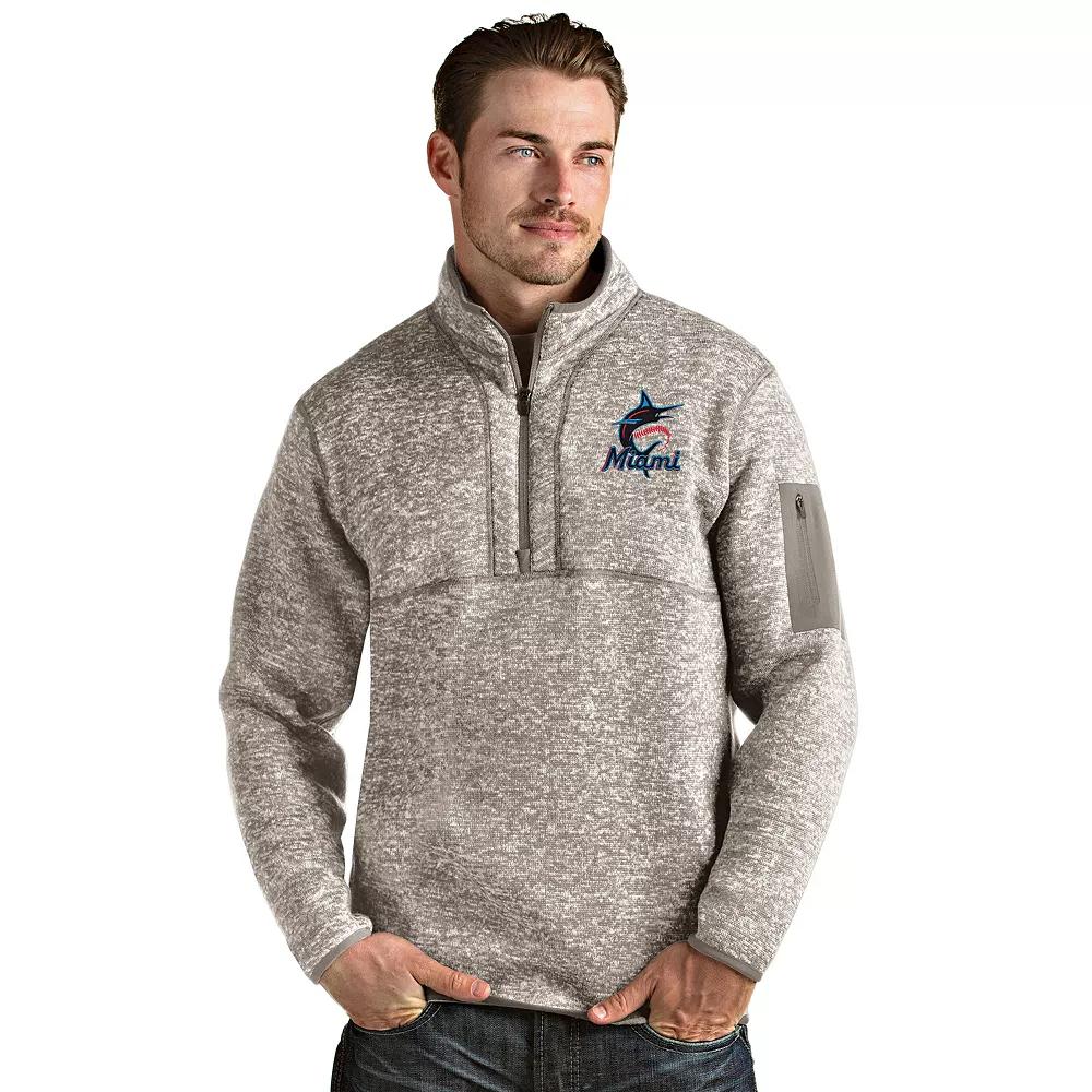 Men's Antigua Miami Marlins Fortune Pullover,  Product Image