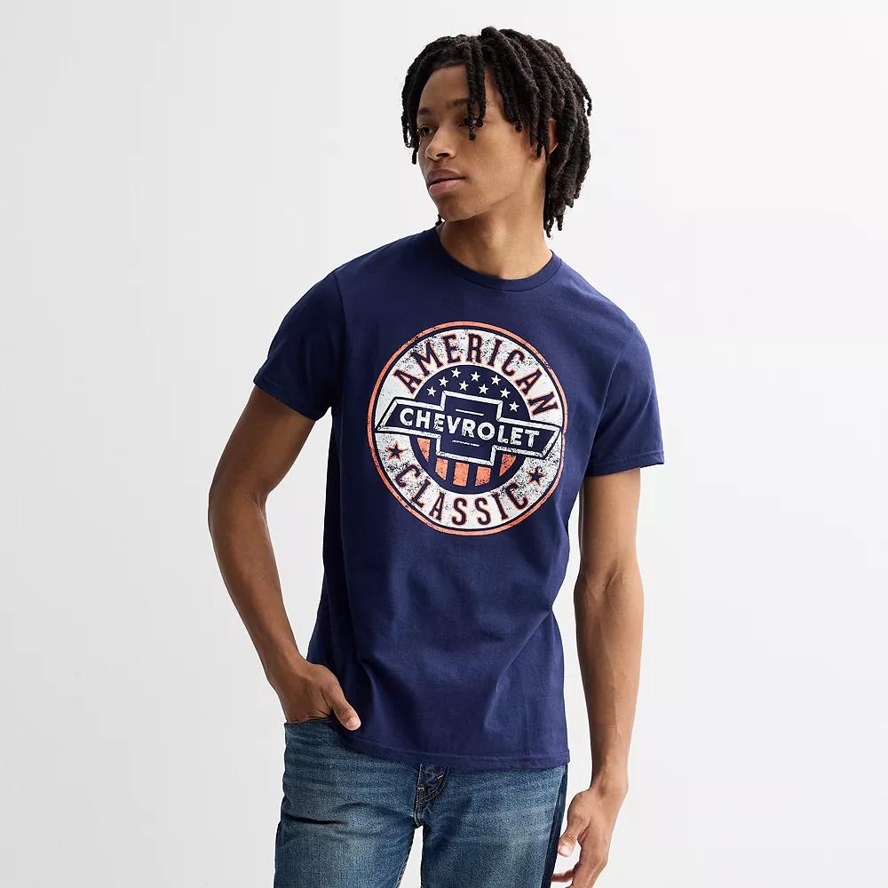 Men's Chevrolet American Classic Tee, Size: Large, Denim Grey Product Image