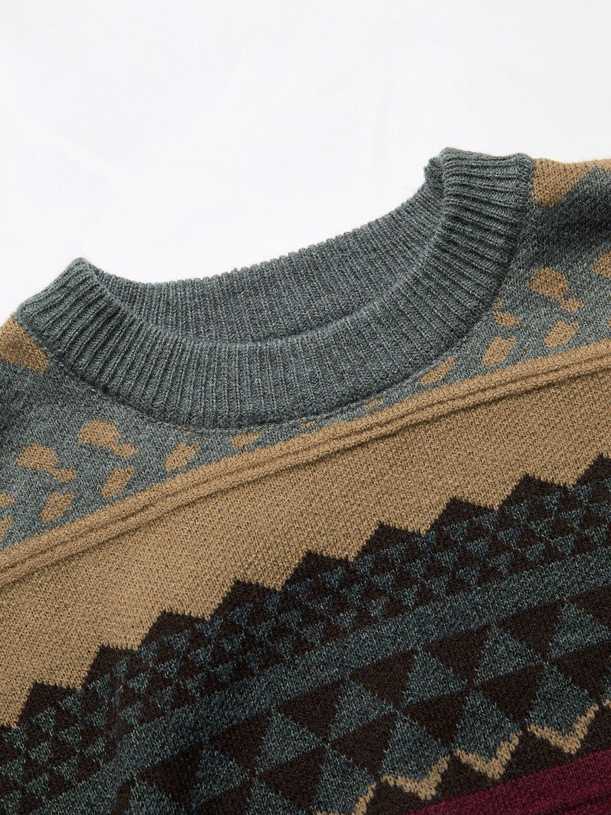 Vintage Jacquard Knit Sweater Product Image