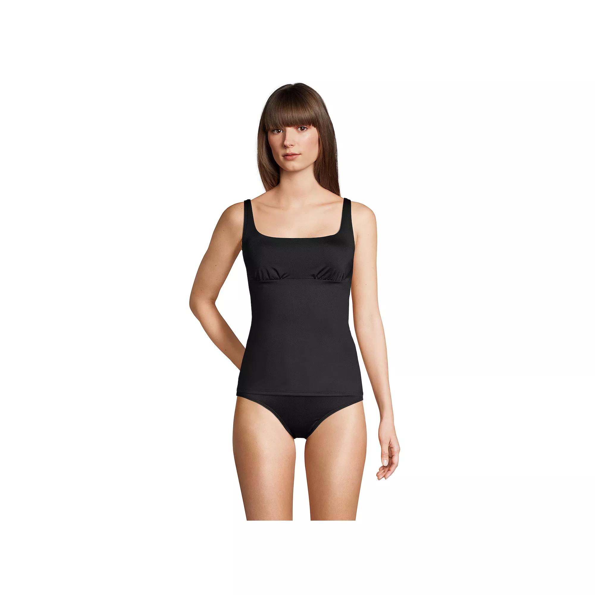 Petite Lands' End UPF 50 Underwire Squareneck Tankini Top, Women's,  Product Image