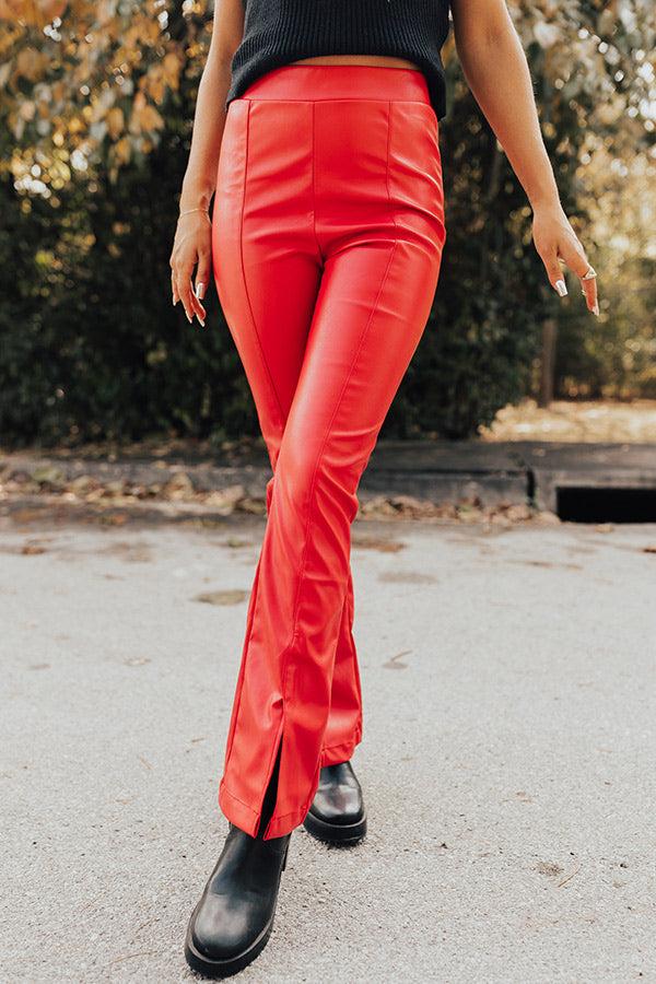 The Pip High Waist Faux Leather Pants Product Image