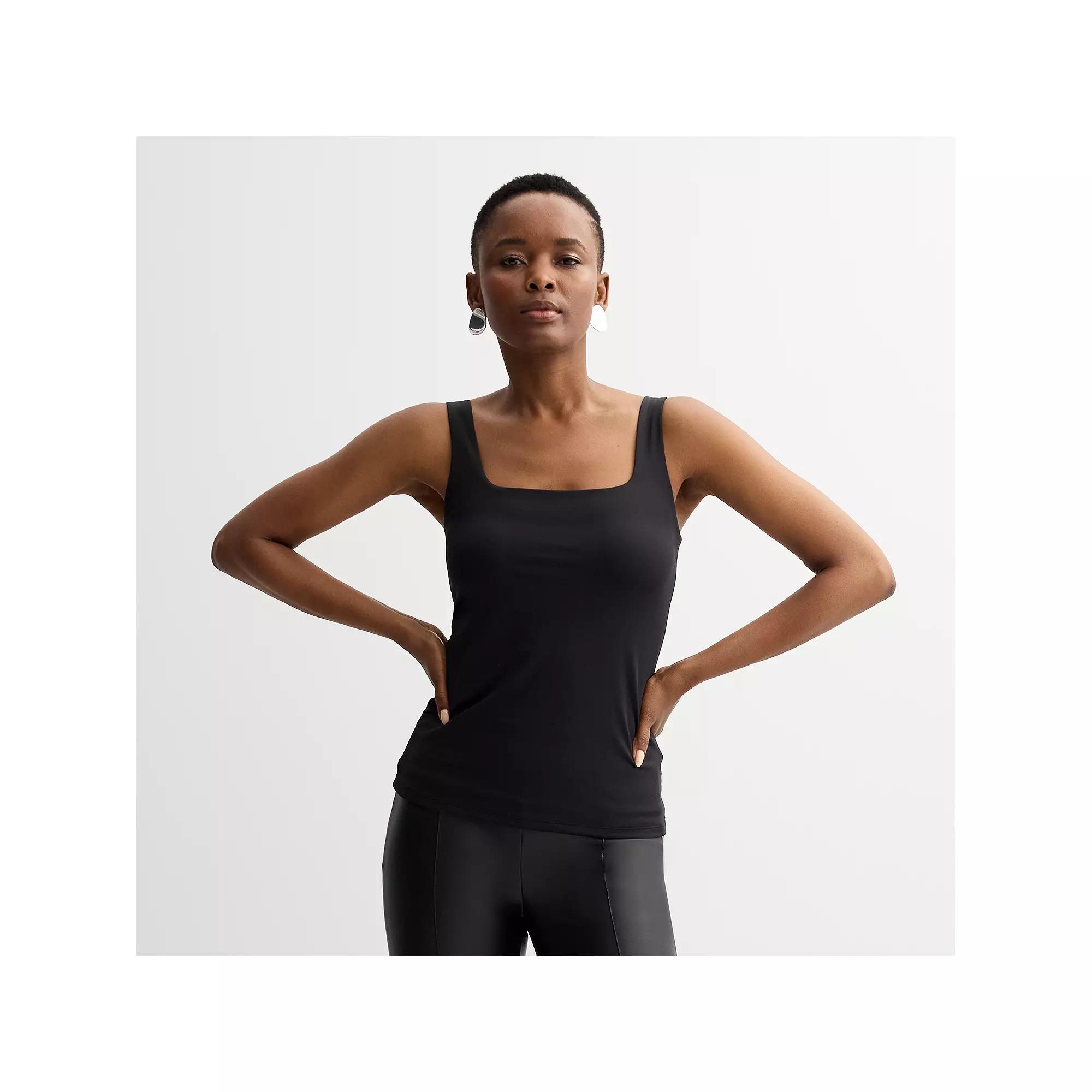 Women's Nine West Sculpt Squareneck Tank Top,  Product Image