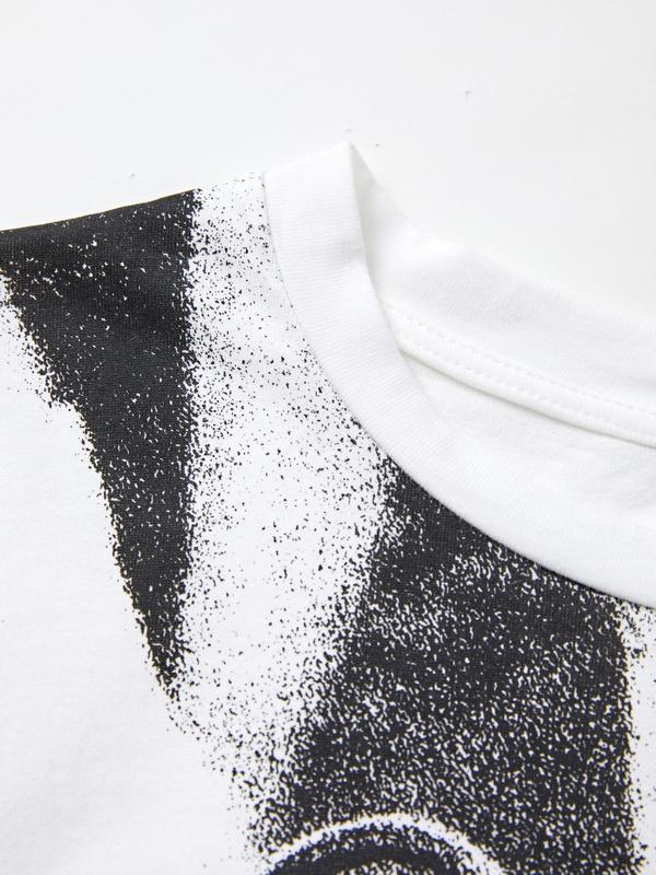 Cat Print Short Sleeve Tee Product Image