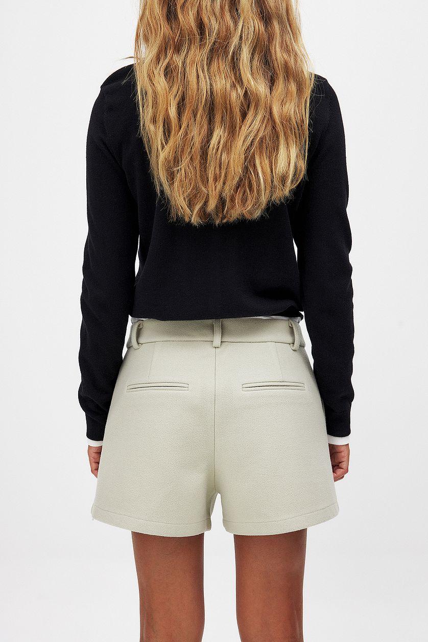 Mid Waist Heavy Fuzzy Shorts Product Image